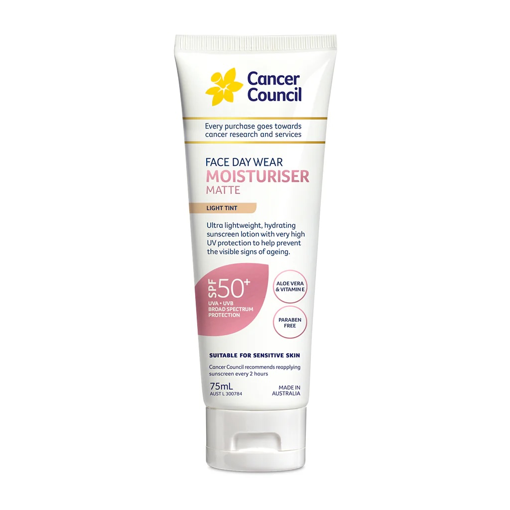 Cancer Council 澳洲成人日常防曬保濕面霜SPF50+(紅色)75ml