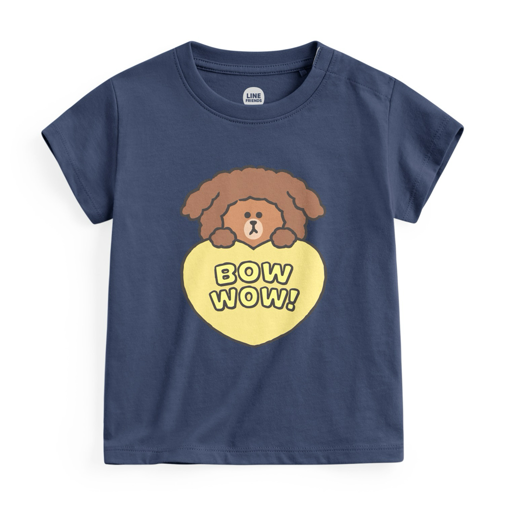 💚預訂 台灣直送💚Line Friend兩色人物動物印花親子款純棉短袖T恤