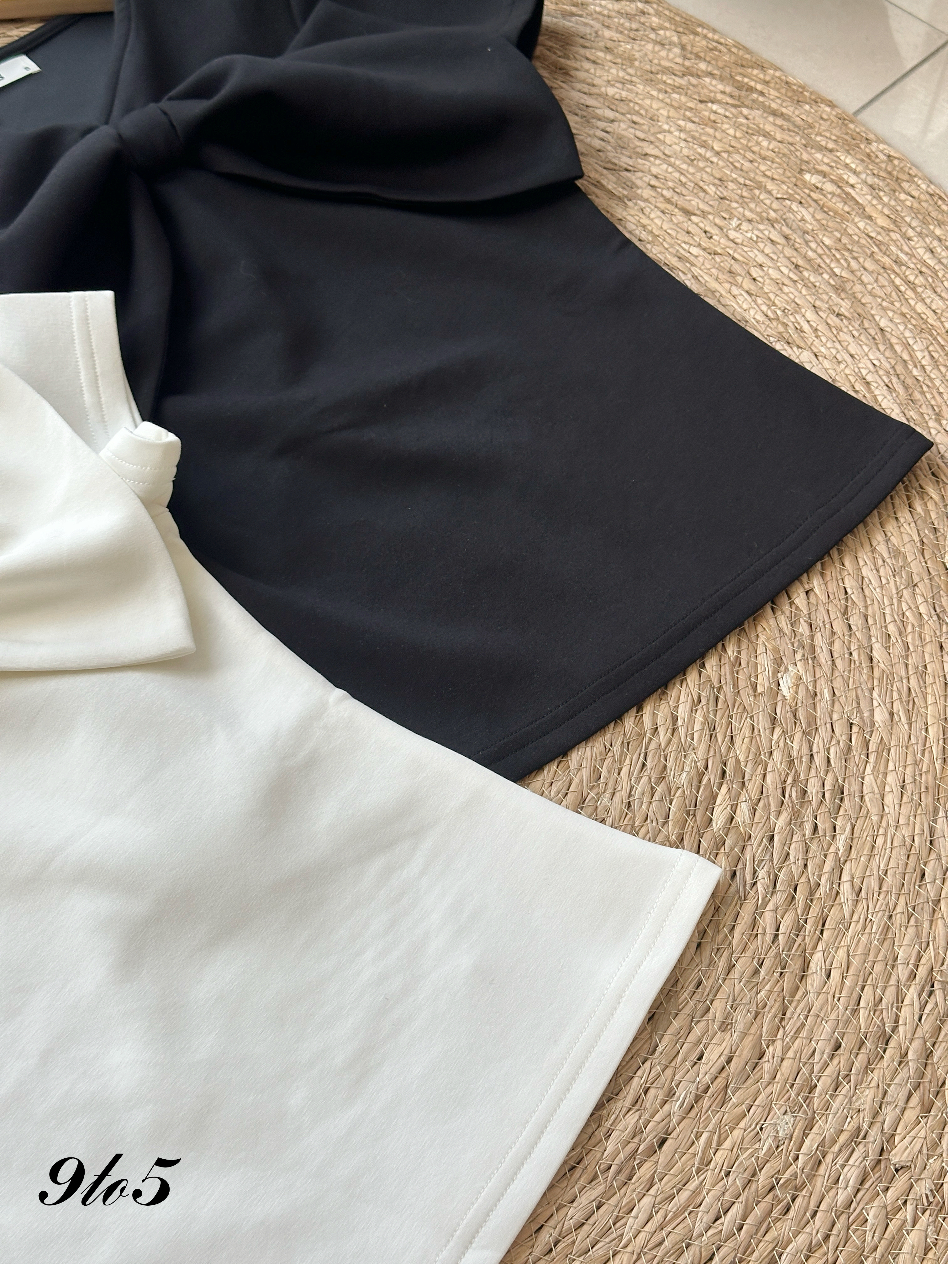 T4223 Short Sleeve Bow-knot Top - 4 Colors 