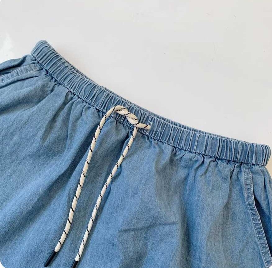 預訂 Danton鬆緊腰休閒牛仔裙 [貨號26A1410]