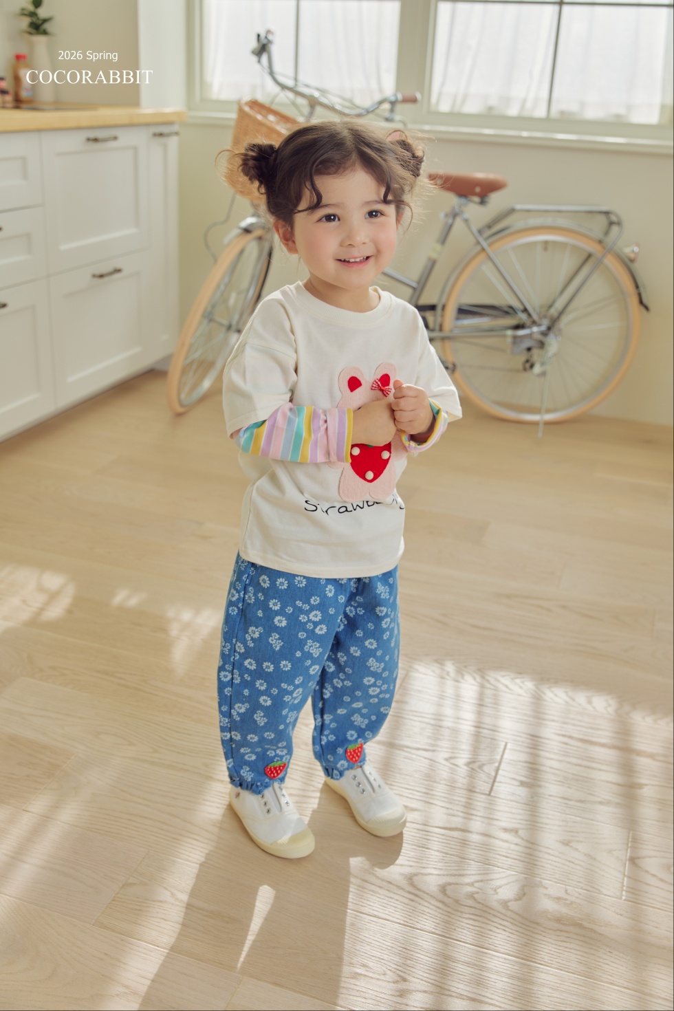 兔兔🐰 假兩件 Top / 士多啤梨🍓 牛仔褲