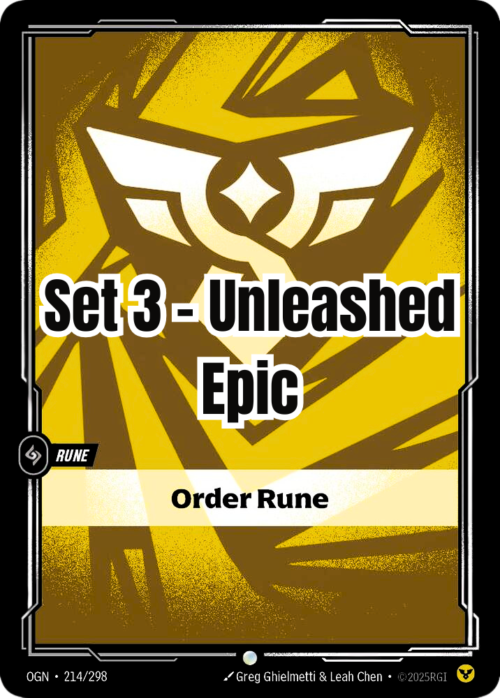 Unleashed - Epic - Order Rune (Set 3)