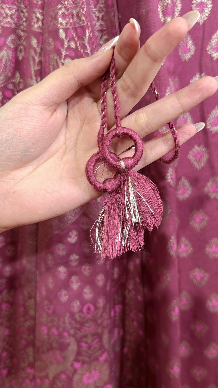 3074 Purple Fake 2 Pieces 4-Rope OP 49"