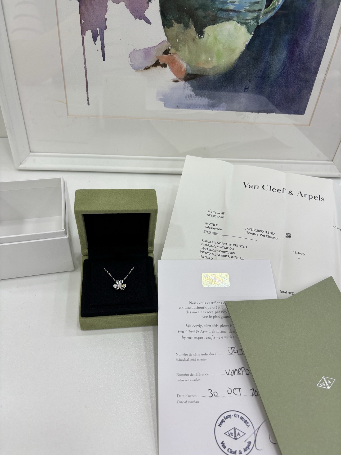 Pre-Owned Van Cleef & Arpels Mini Frivole pendant