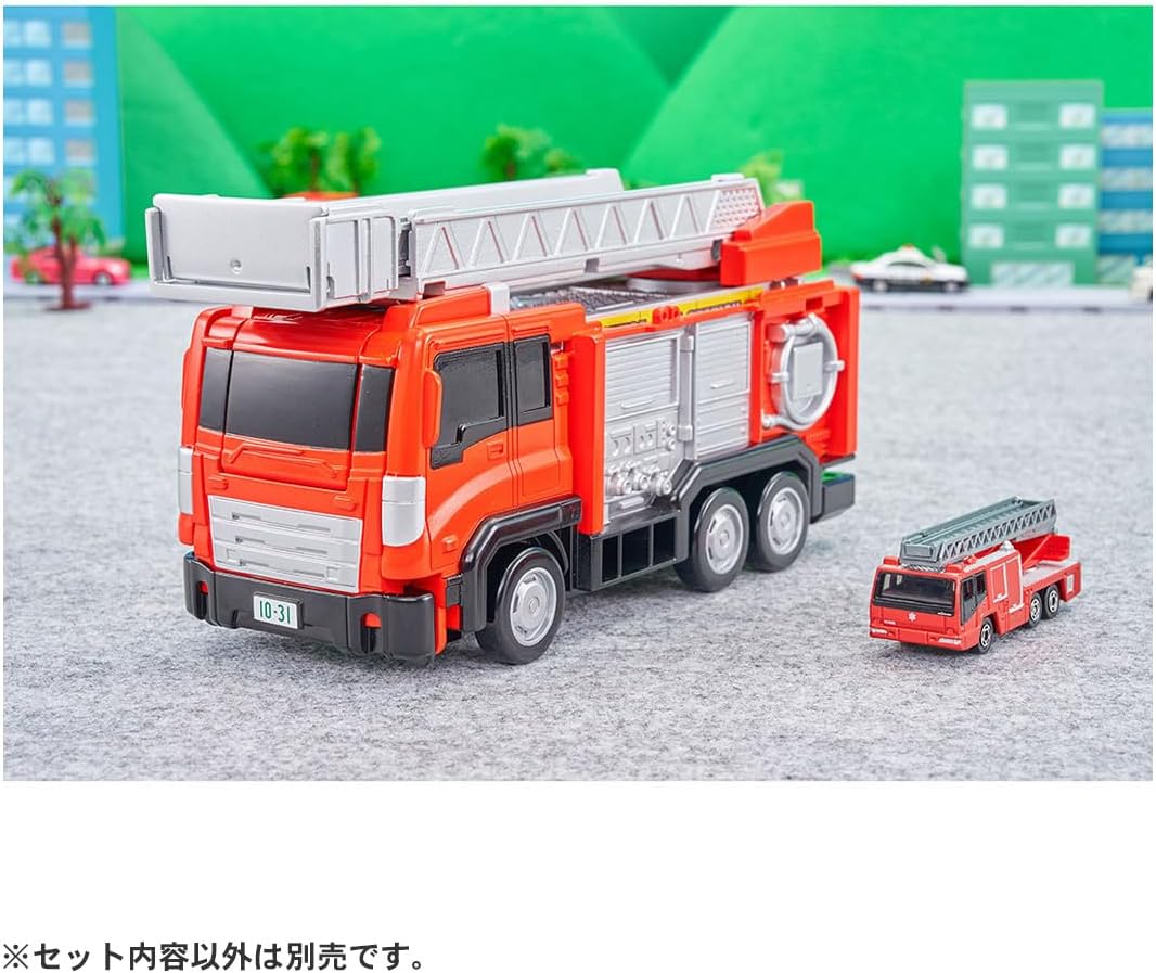 Tomica 消防車 變形梯消防車｜Takara Tomy 多美卡 合金車玩具｜兒童消防車 玩具車 Vbuy