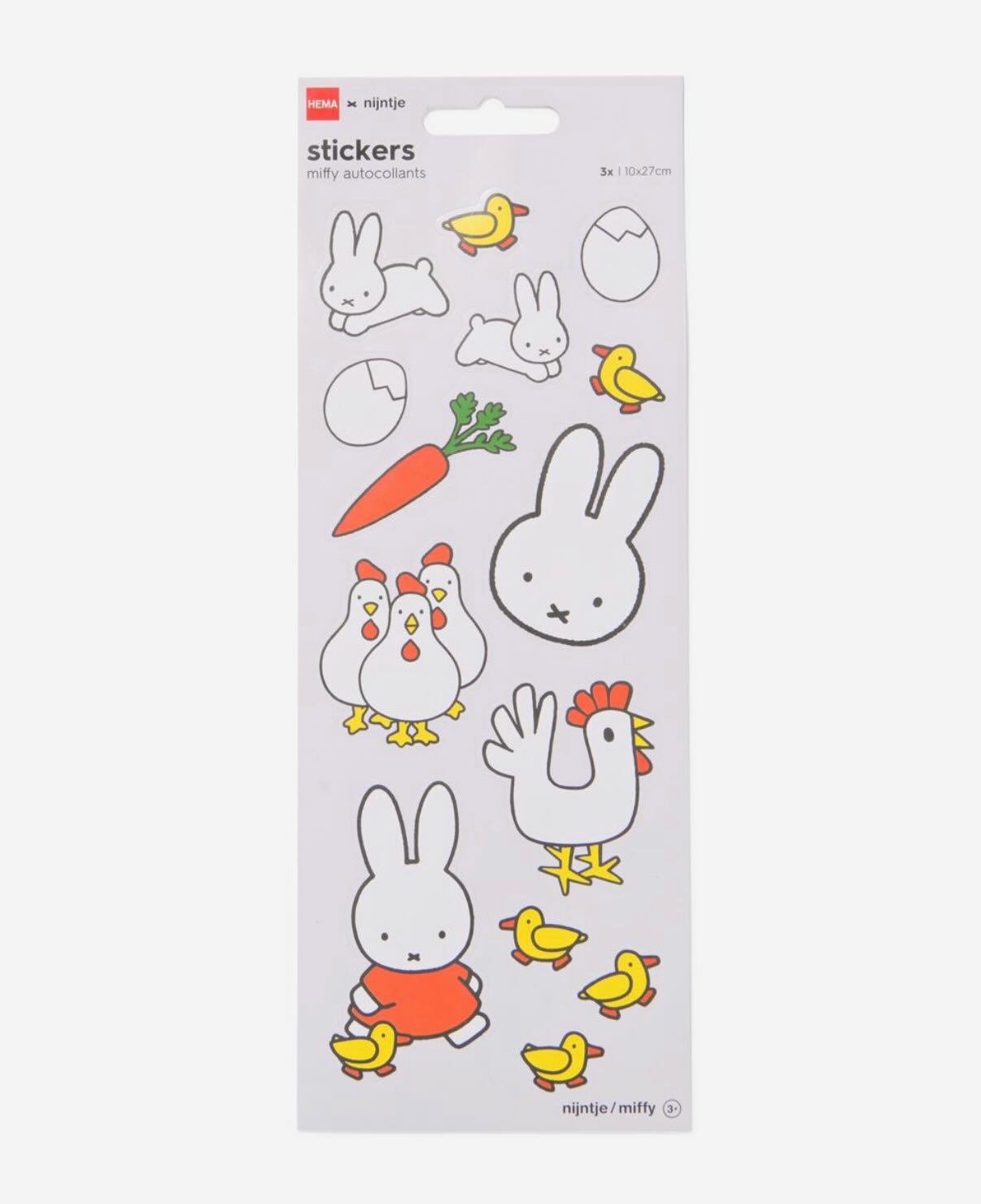 Miffy Easter stickers (3pcs) 