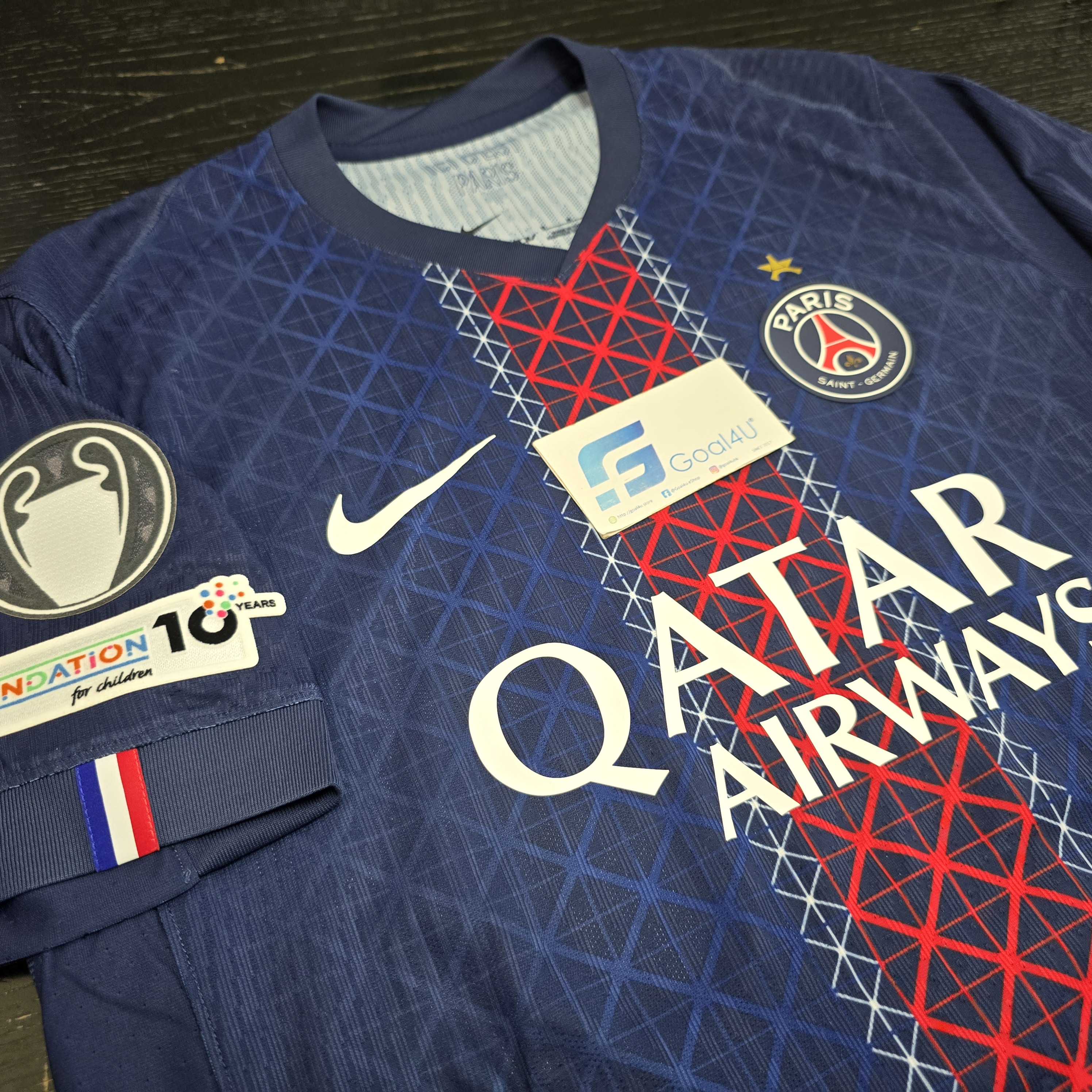 Nike PSG 巴黎聖日門 2025-26 主場球員版球衣 (可加印字章) HJ4547