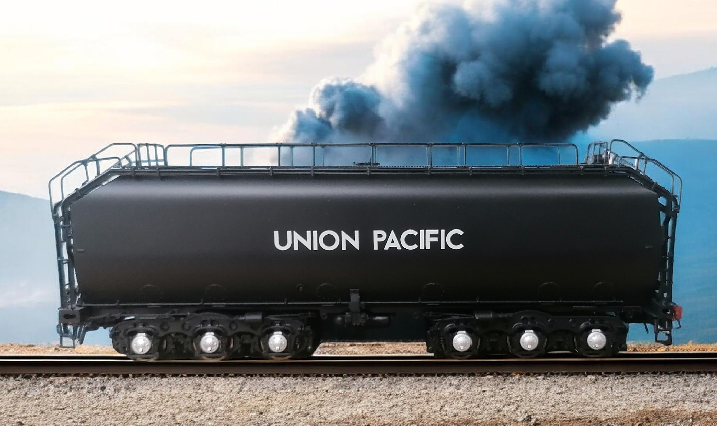 HO Scale Union Pacific Black Steam Excursion Water Tender Scaletrains SXT30018