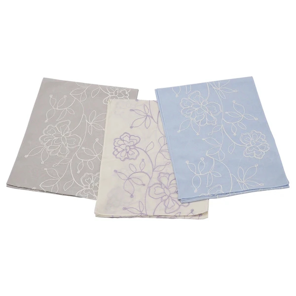 日本進口Lune Jumelle花朵刺繡防UV輕薄圍巾