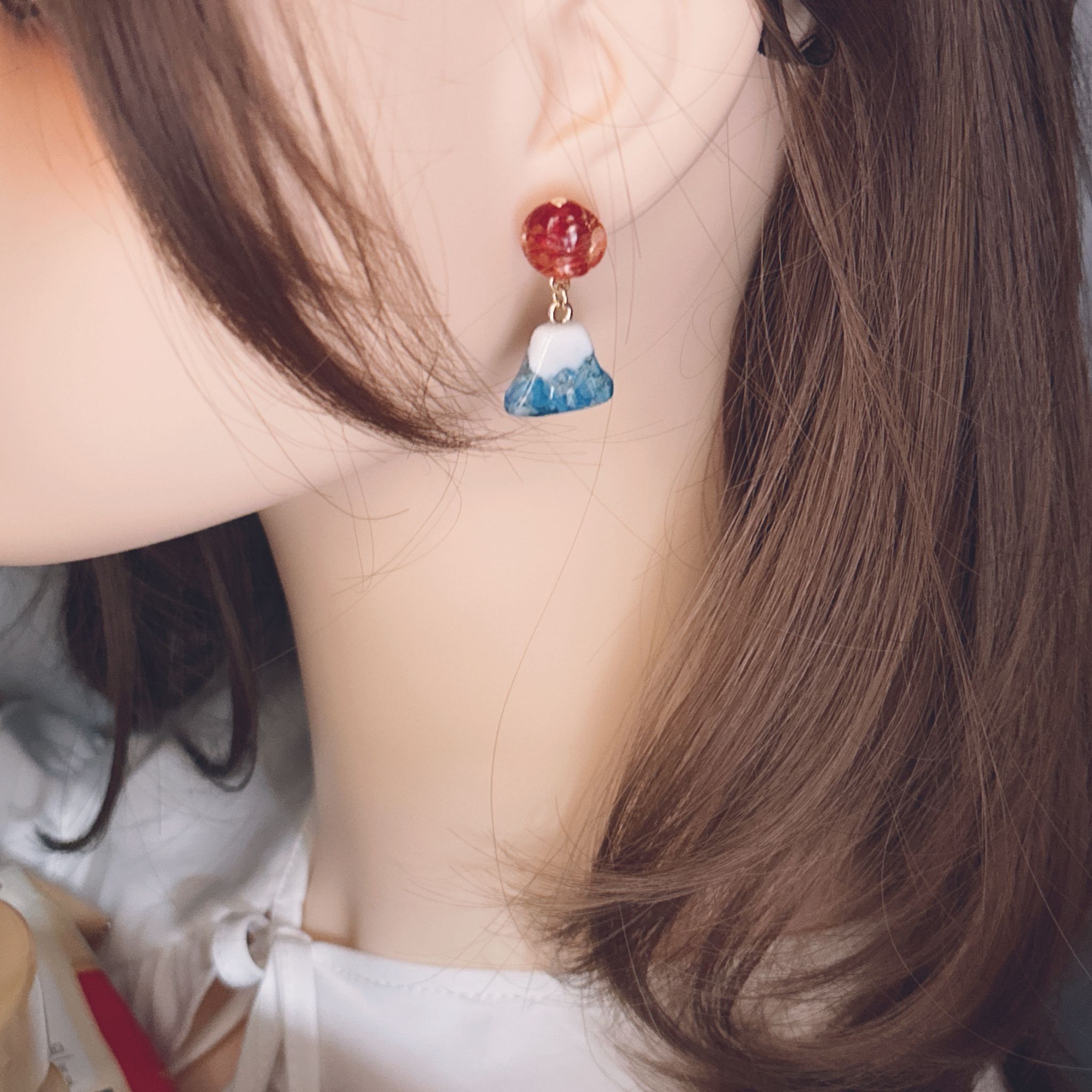 和風 雛菊太陽🌅富士山🛑🔵