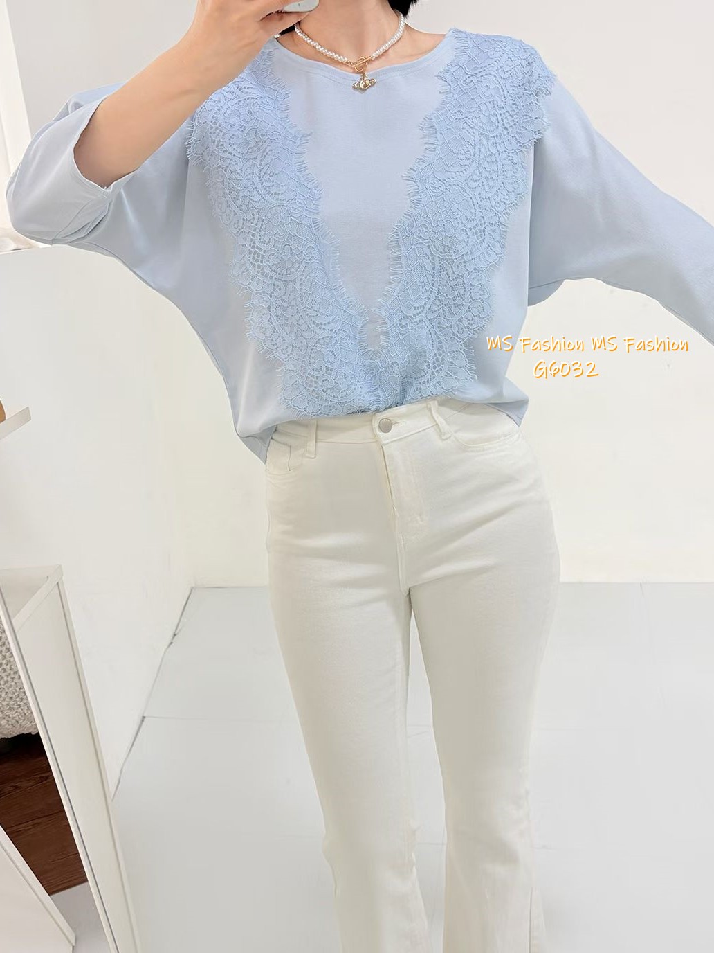 G6032 韓國🇰🇷波浪Vlace top