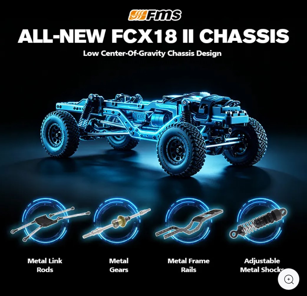 FMS 1:18 FCX18II FORD F-100 RTR BRUSHLESS BLACK