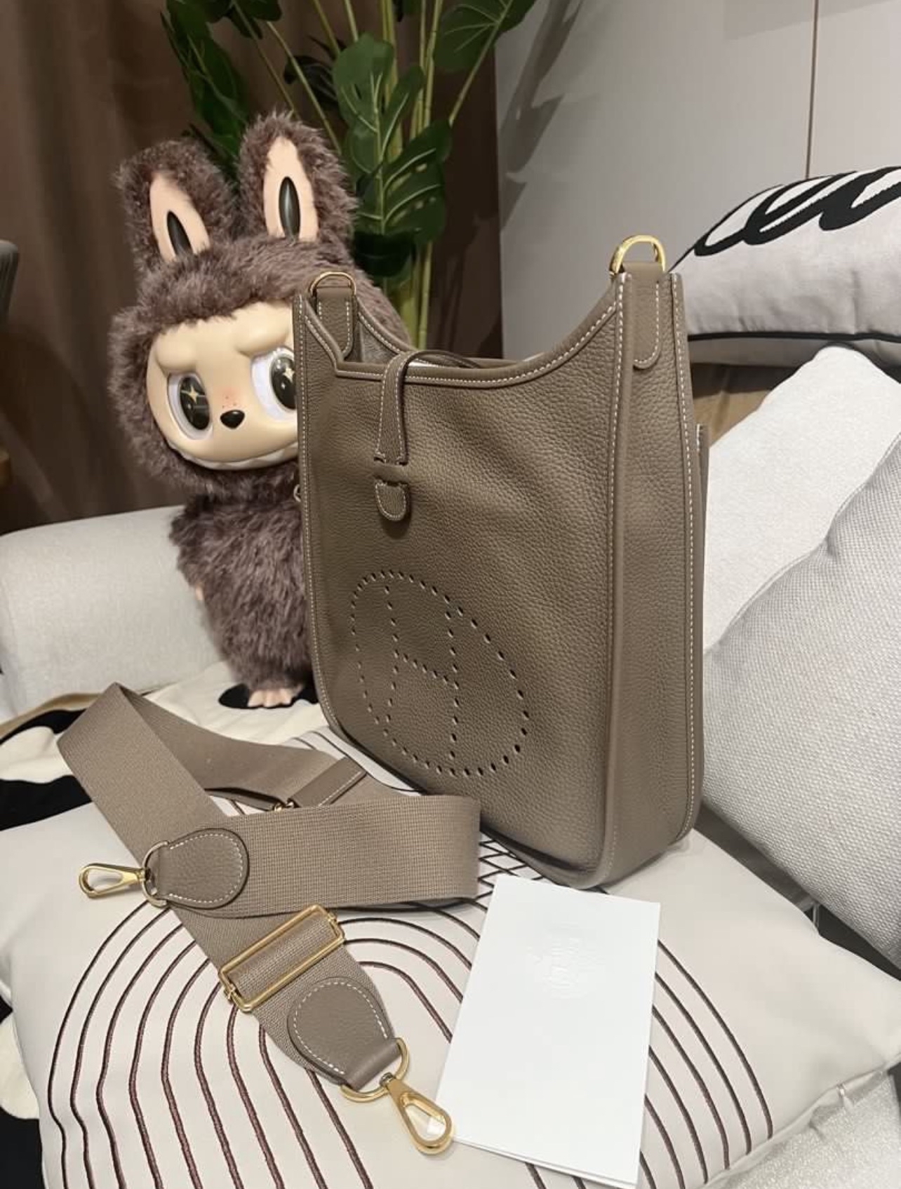 Hermes Evelyne 29 大象灰金扣 Stamp D 100%Authentic, 98%New ✅Dust bag✅Box