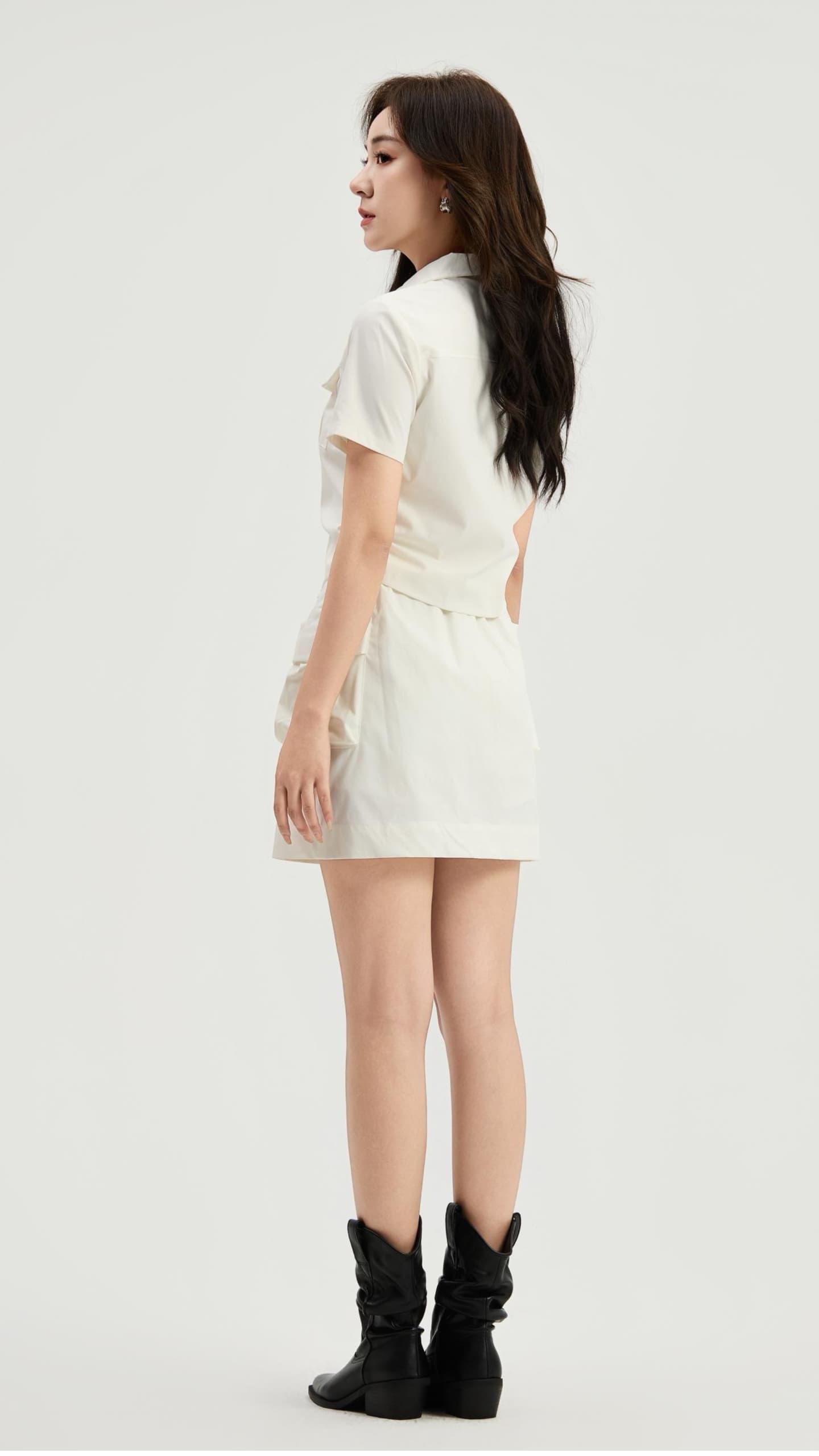 12141303 Harper Utility Pocket Mini Skirt