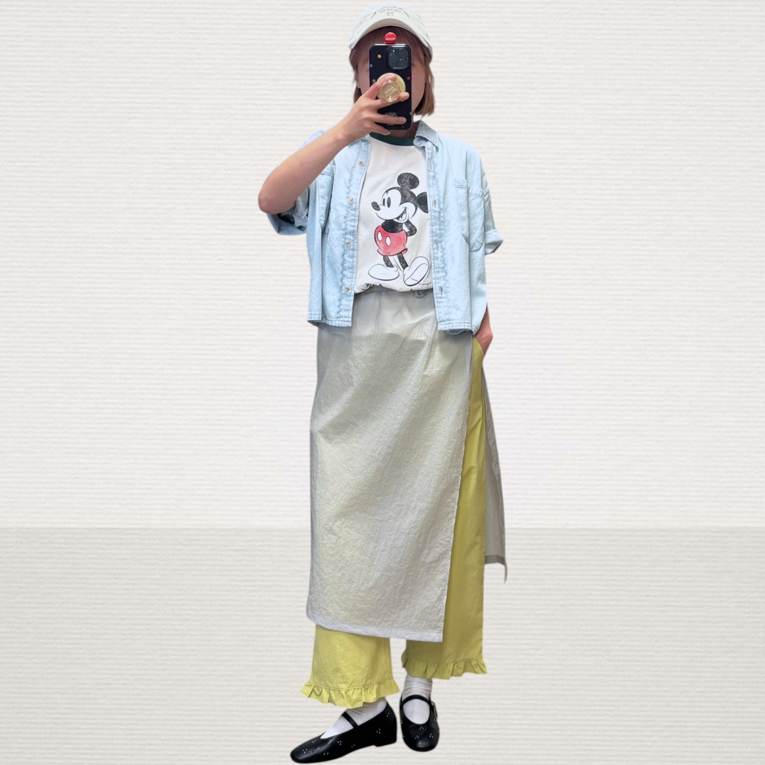 221223 Mickey 領拼色Tee