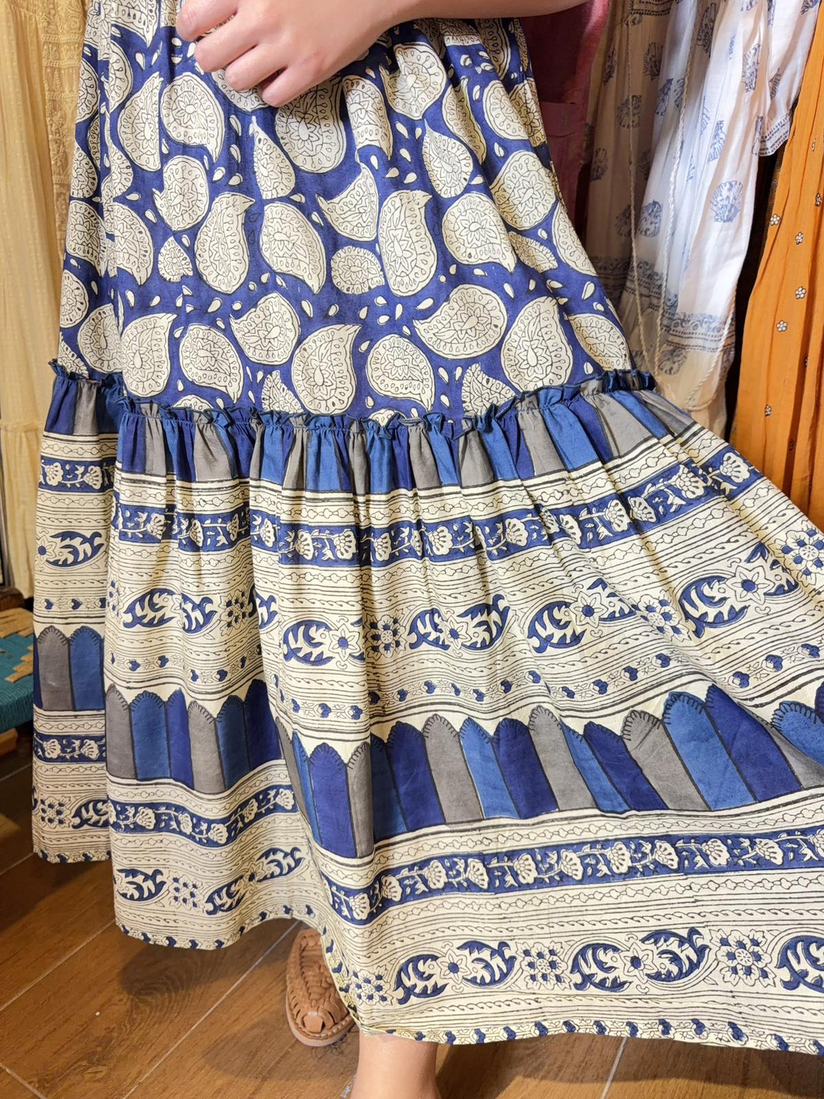 Blue Paisley Halter Neck OP #1480