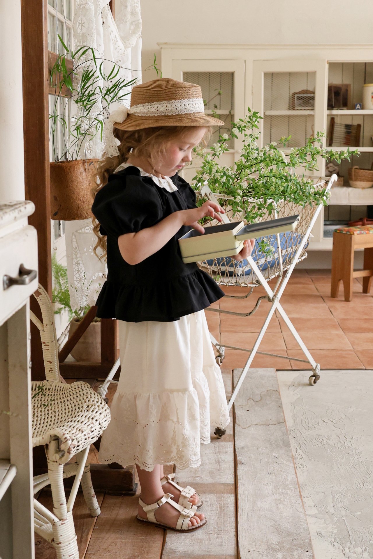 Flo | Lace pants (Ivory 100(85-95)