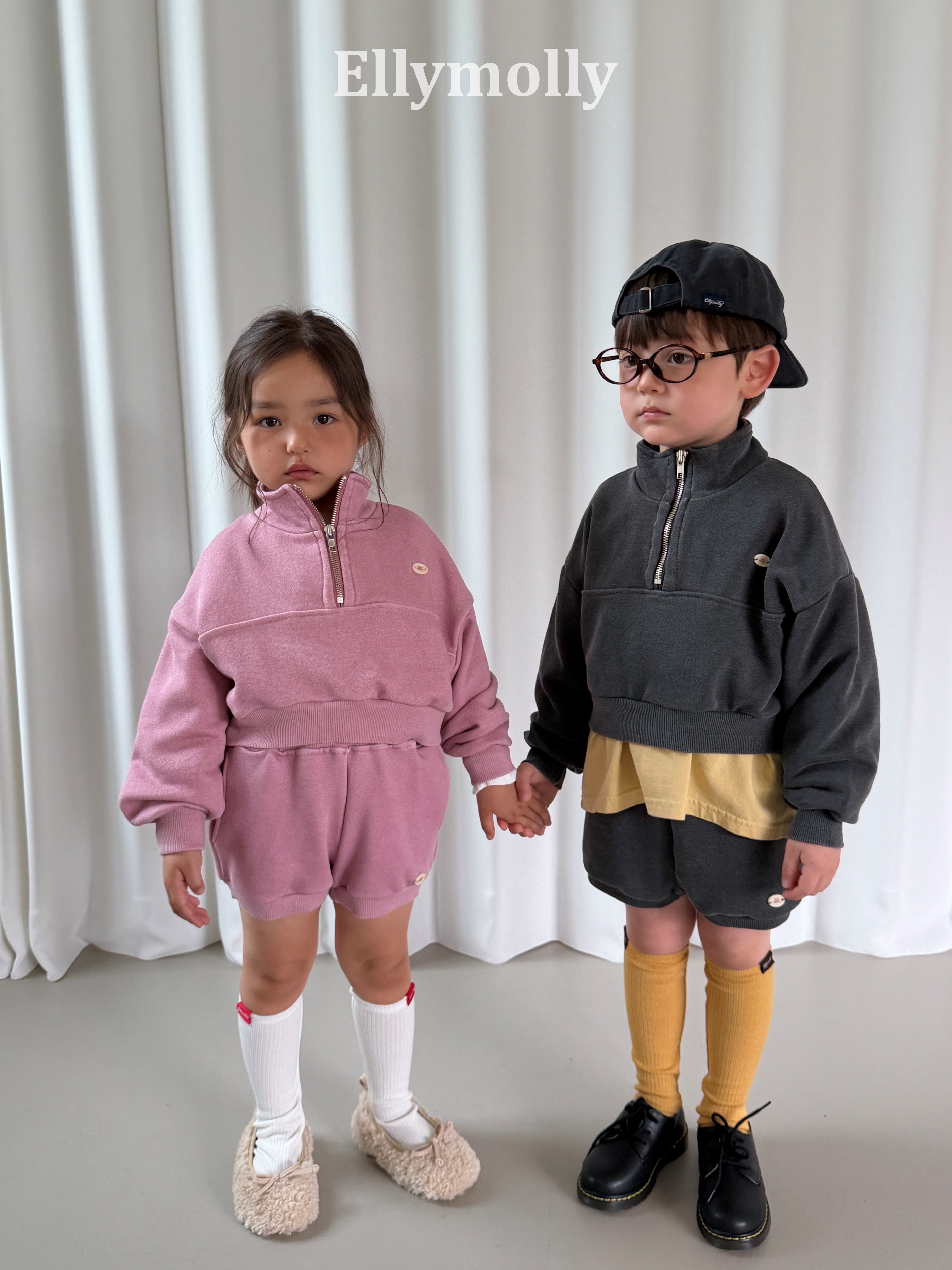 Ellymolly | Arch Pig Half Zip-up