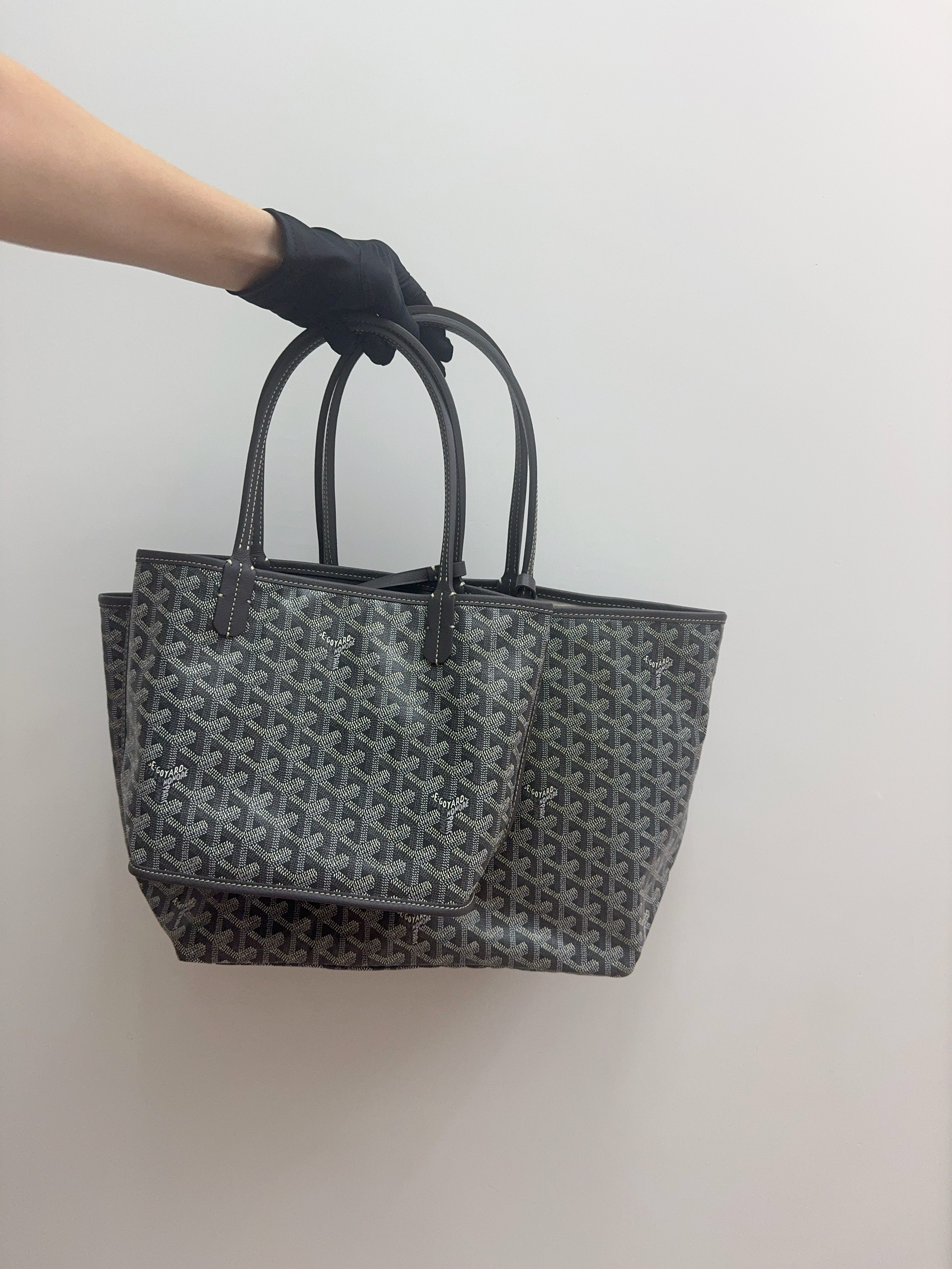 未使用品-Goyard Mini Anjou Bag-Grey