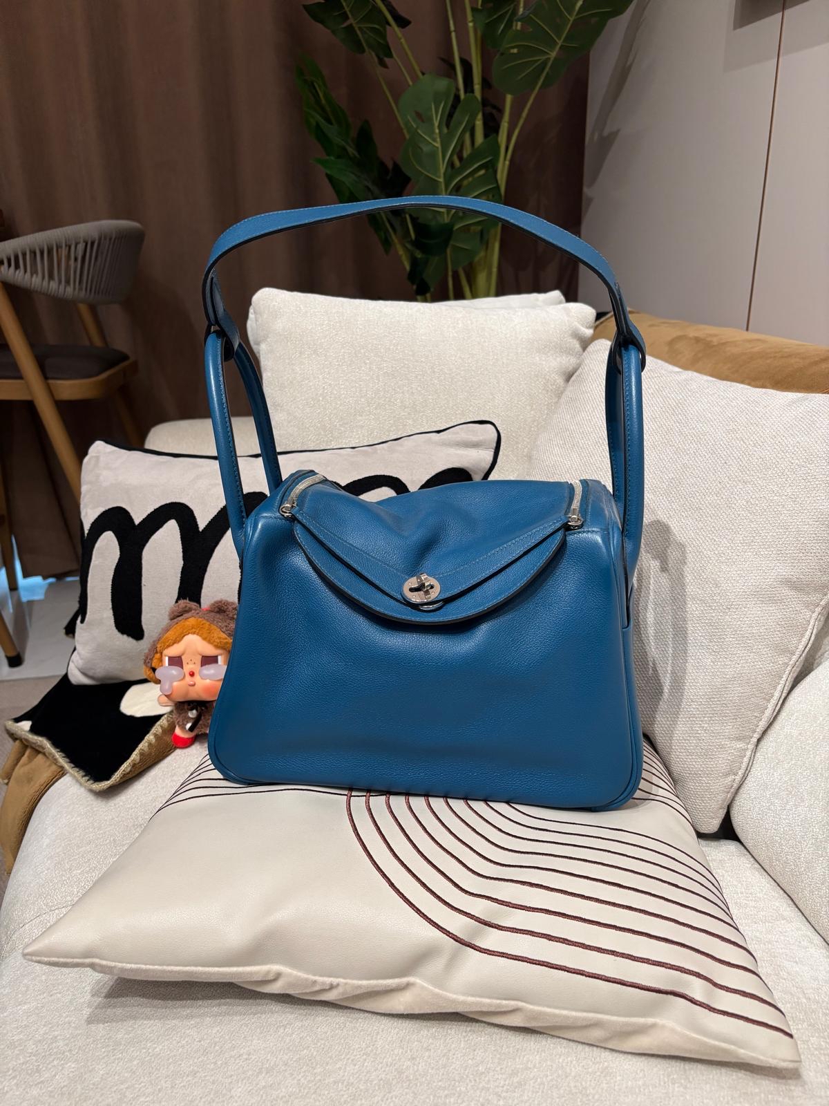 Hermes Lindy 30,evercolor 牛皮 100%Authentic ,95%new ✅塵袋✅盒