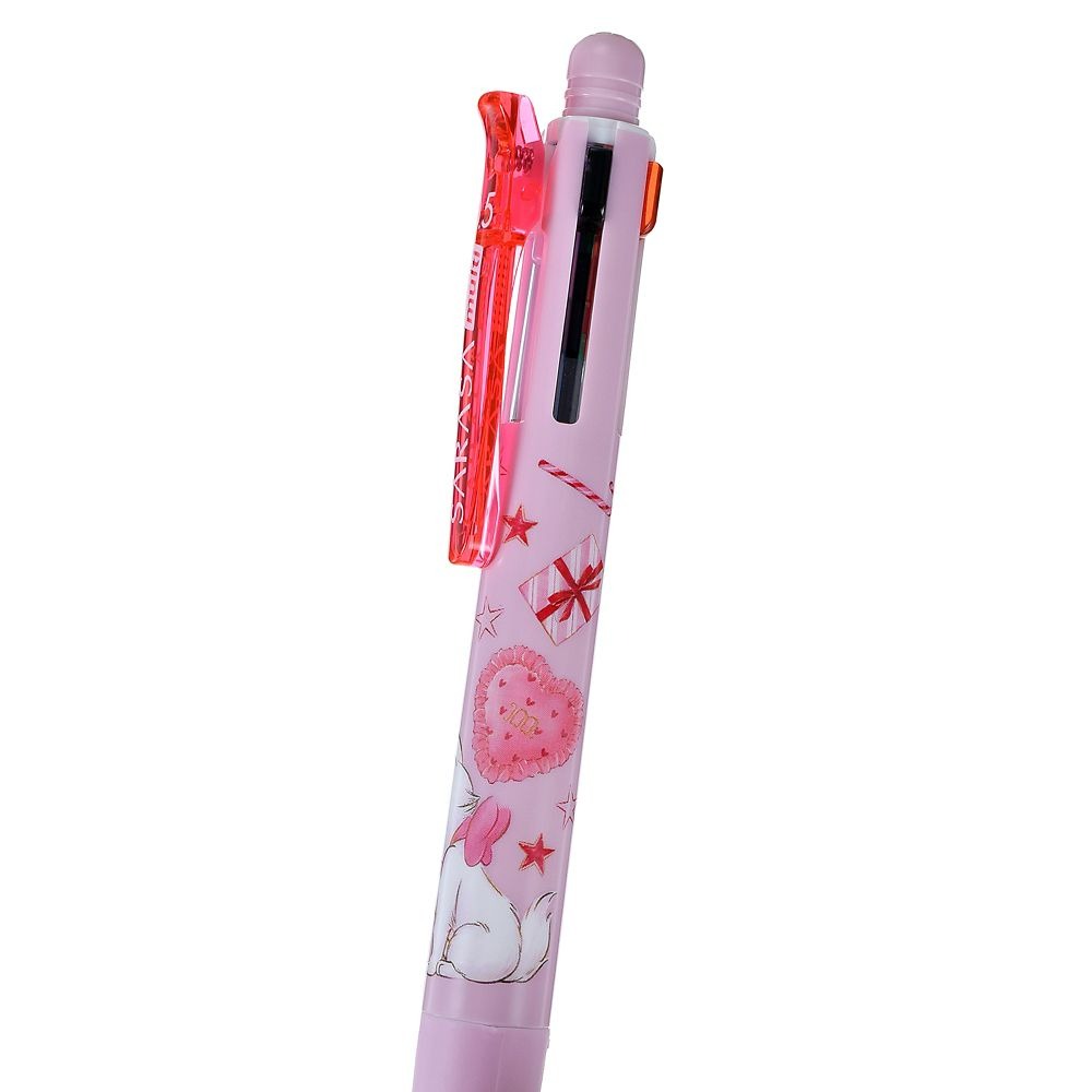 現貨｜【日本 Disney Store 限定】Marie 瑪麗貓 富貴貓 日本製 Zebra SARASA multi 4+1 多功能5用筆 4色啫喱筆+鉛芯筆 214064