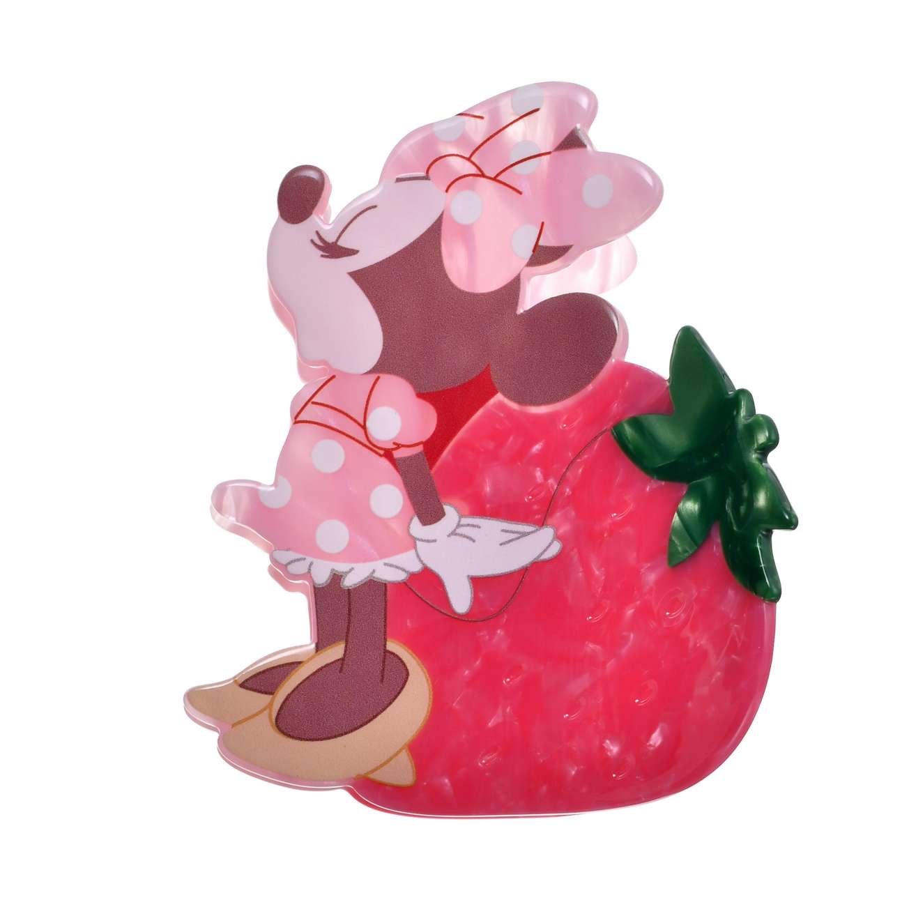 🎀【預訂】Glossy Fruits Minnie Strawberry Hairpin