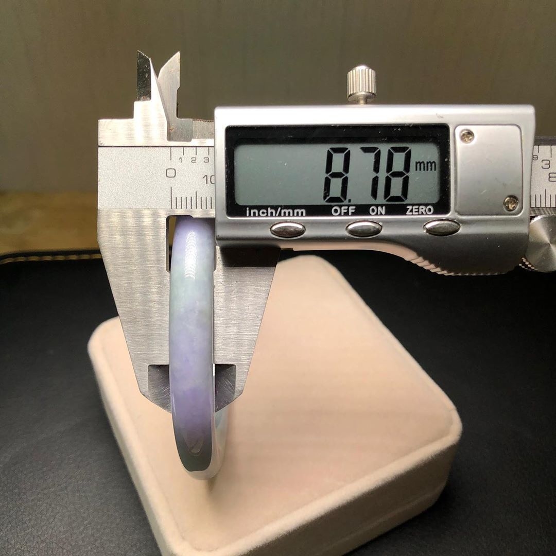 淡桃花春圓條鐲 55.8mm (有裂)