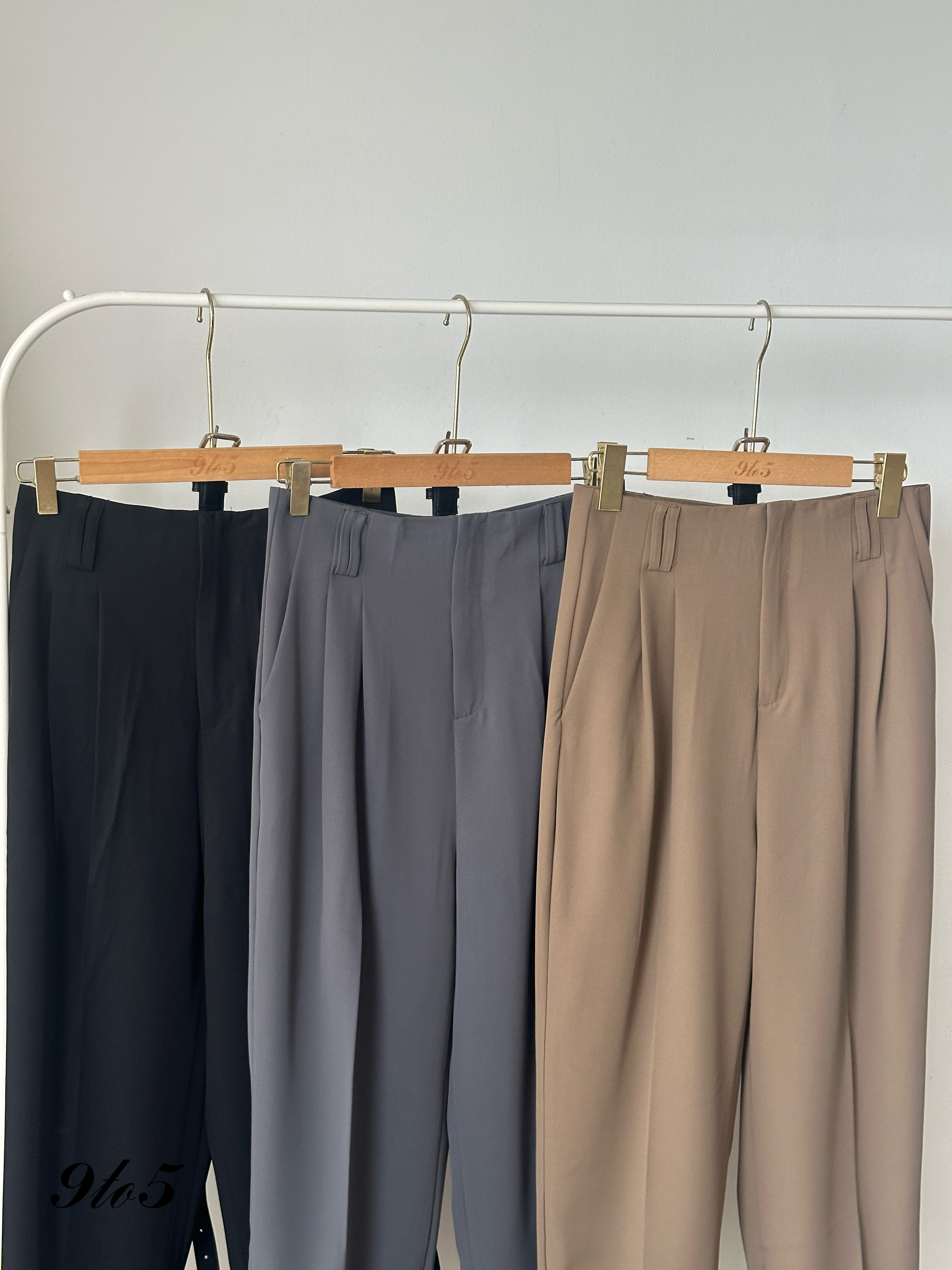 S1848 Long Straight Pants - 3 Colors 