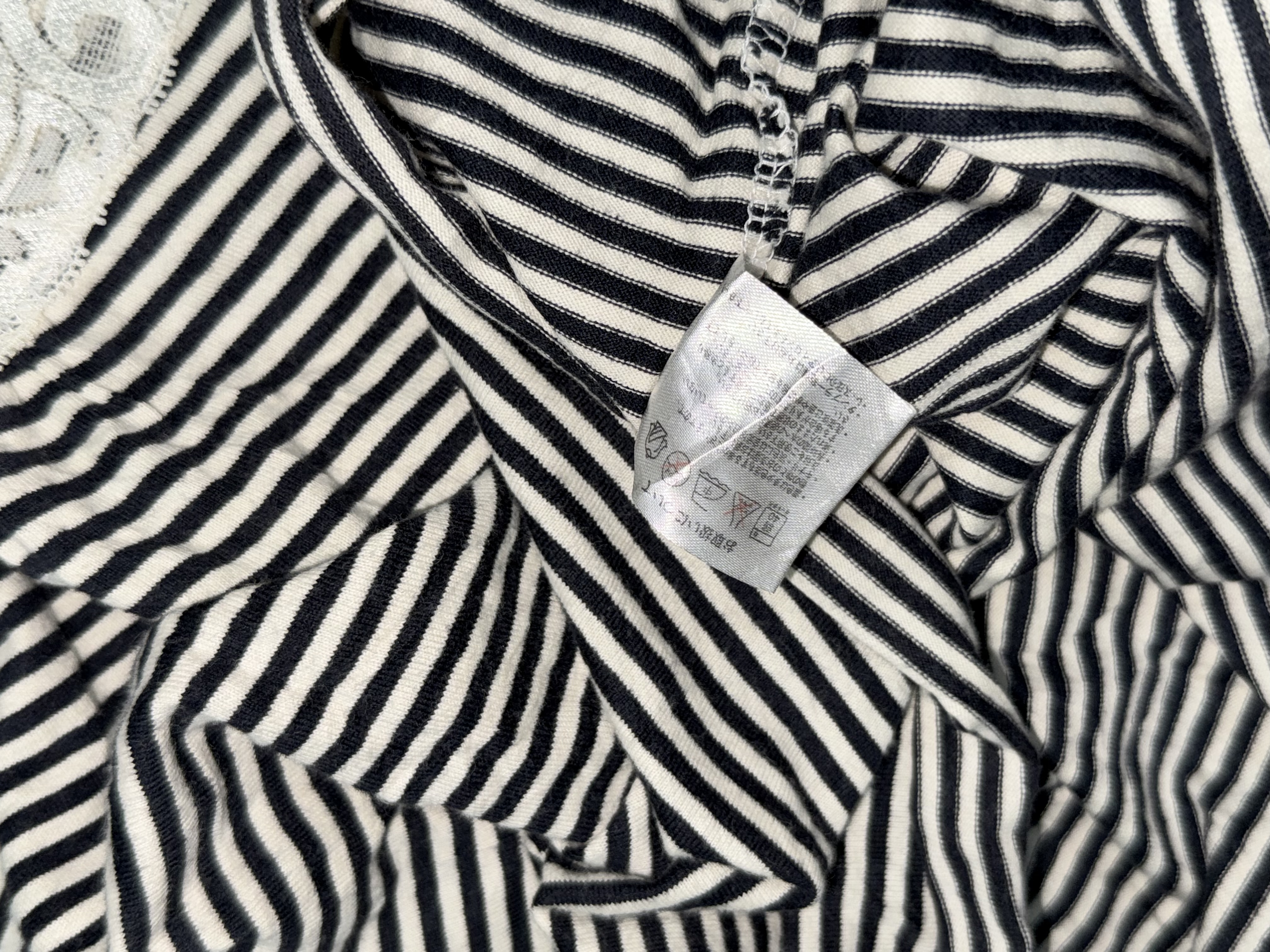 [On Sale]Striped lace Thin Strap Vest