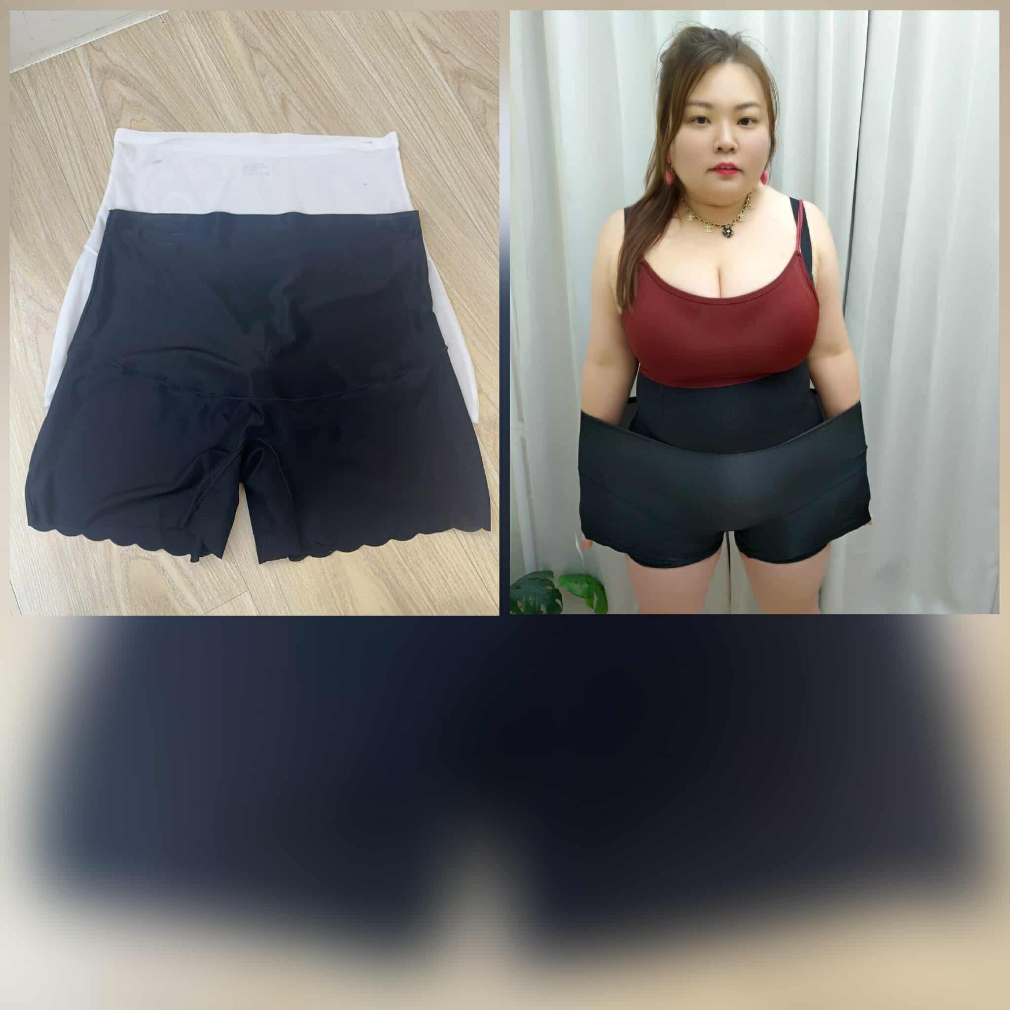 TW#7A 波浪裤脚设计冰丝安全裤