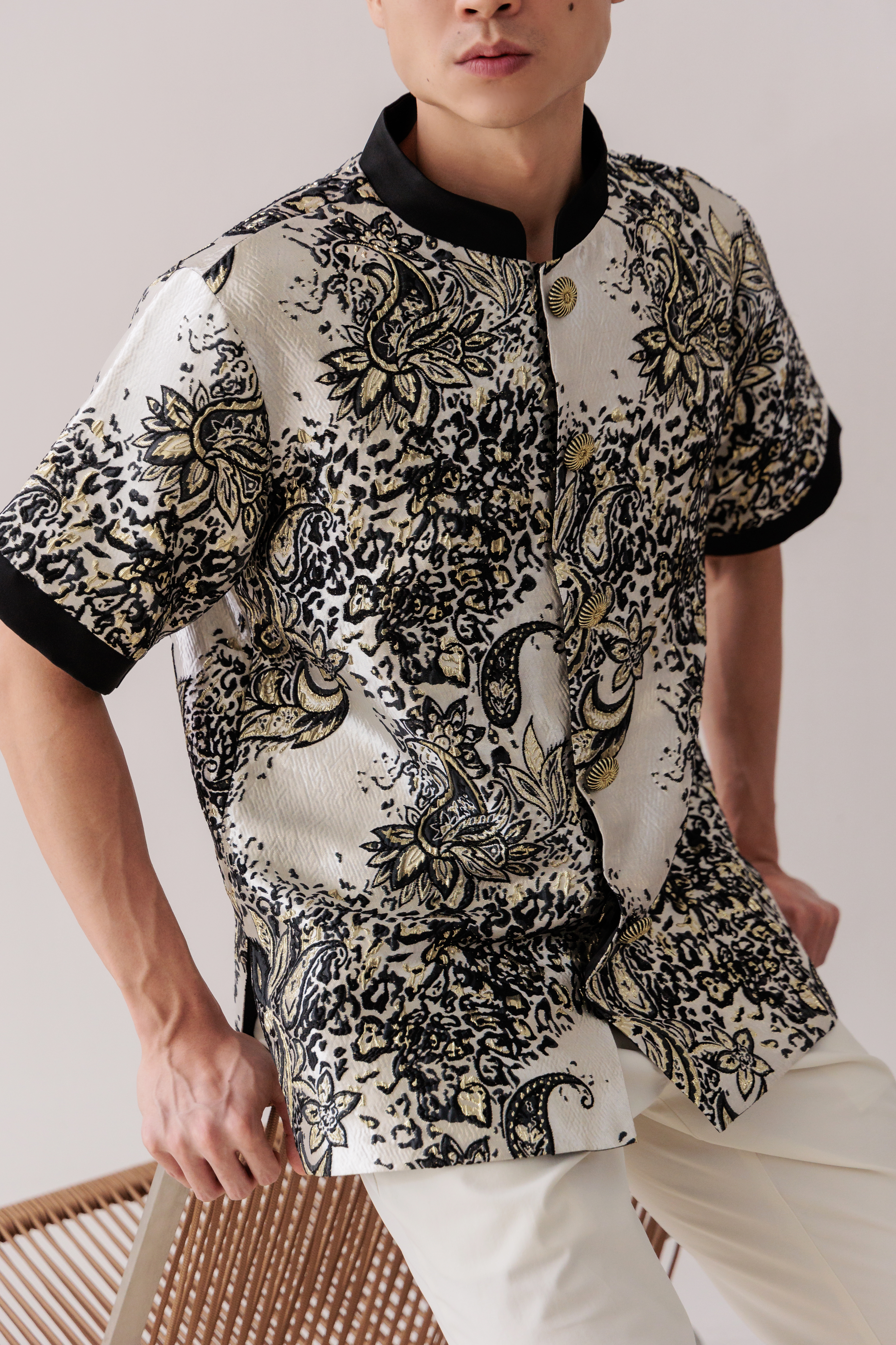 【Pre- Order】Gilded Majesty Elegance shirt  臻华盛景 IW004
