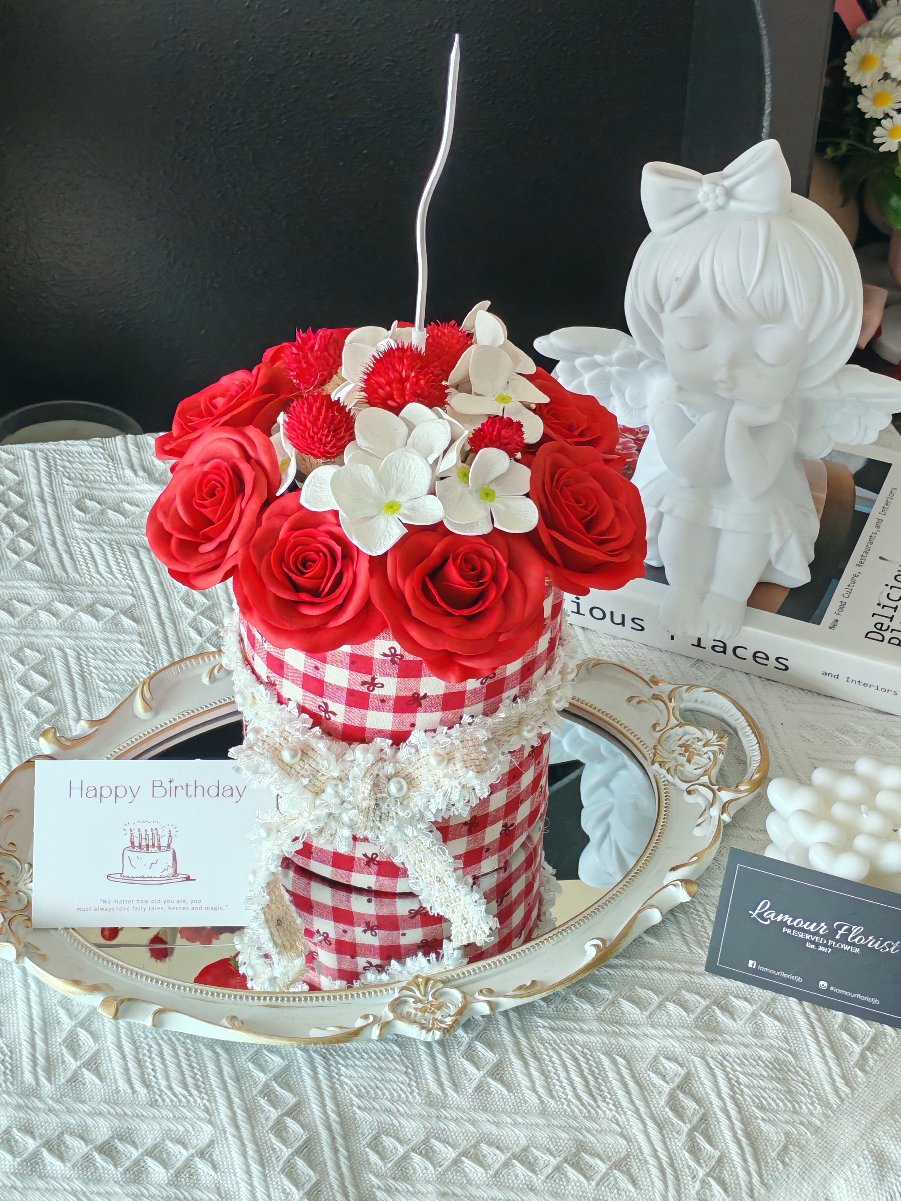 [Soapflower] Cherry Cream Cake