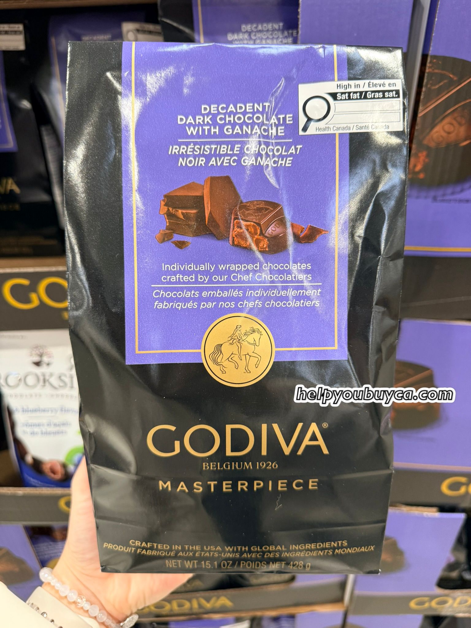 Godiva Masterpiece Decadent Dark Chocolate with Ganache 心太軟黑朱古力 428 g