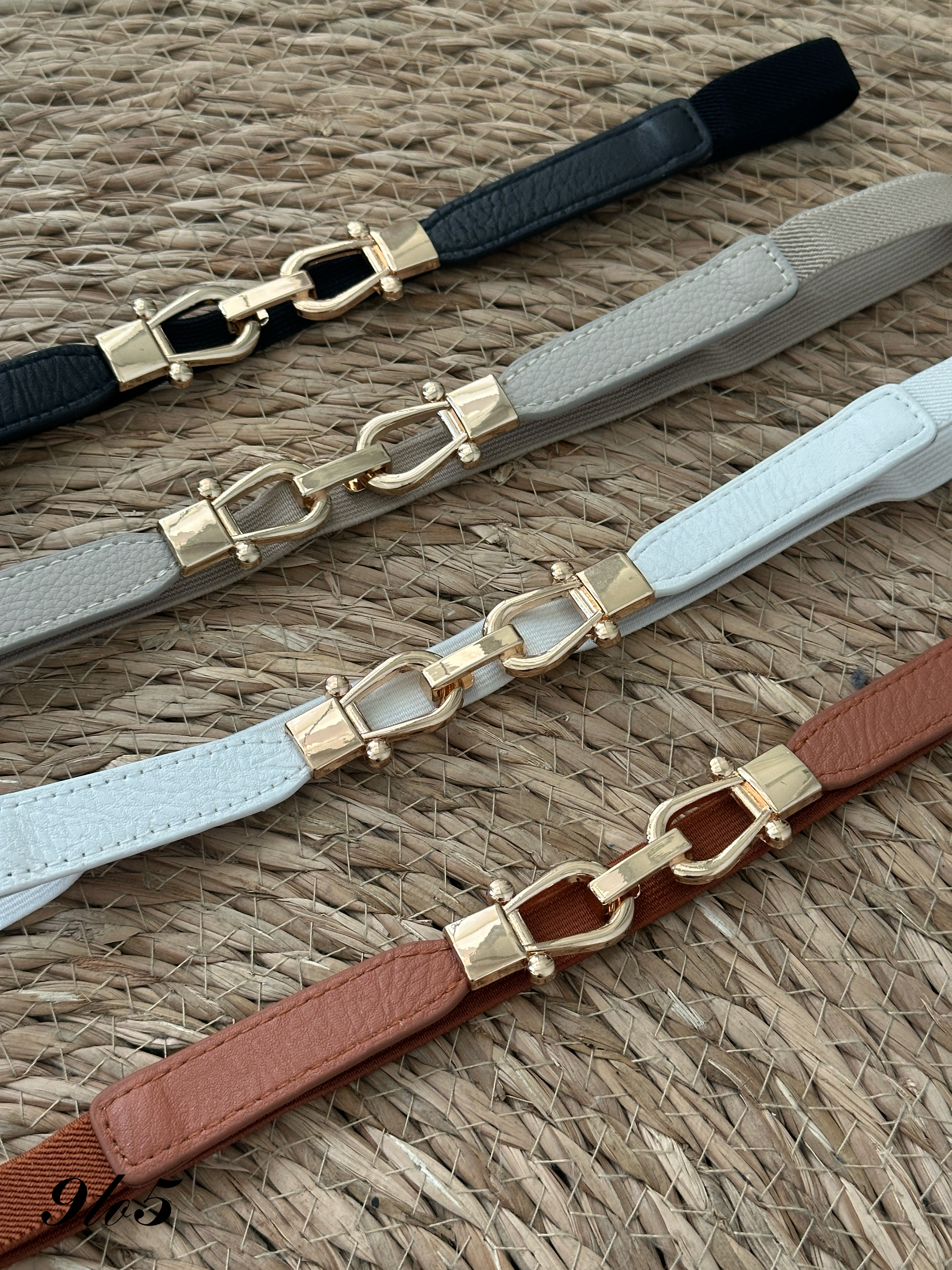 B0115 Buckle Elastic Belt - 4 Colors 