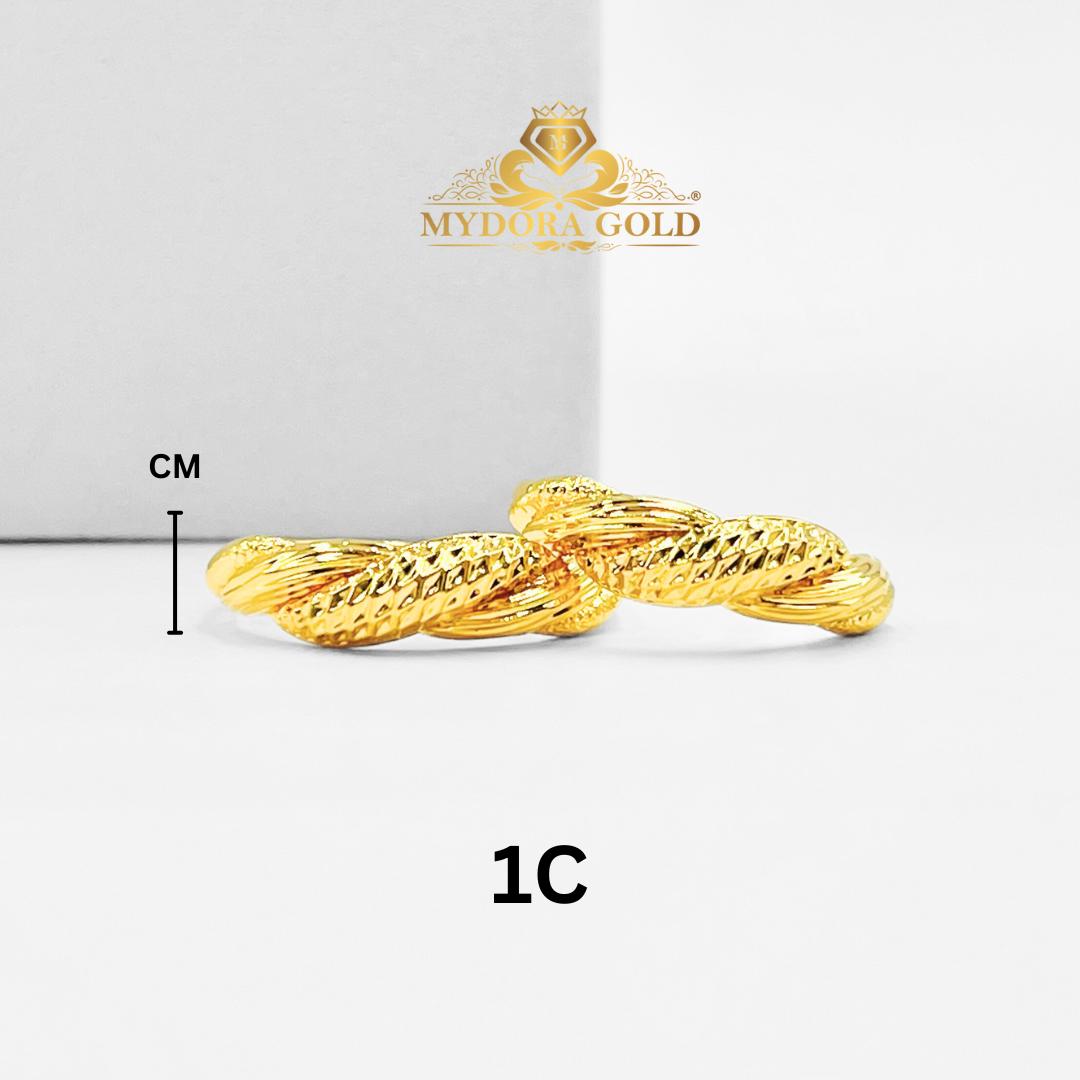 MYDORA Cincin Sunlit Twist (5G) l EMAS 916/22K