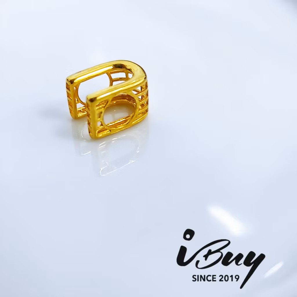 916 GOLD H ALPHABET CHARM BEAD 916 金 H 字母串咀