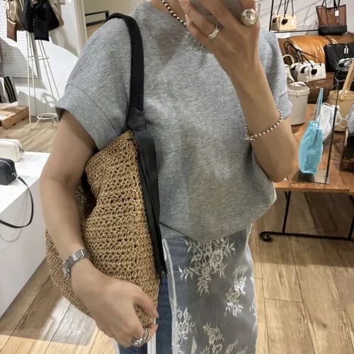 日本🗾品牌Cachecache紙質面料精心花紋編織而成的自然包包🪢🪢