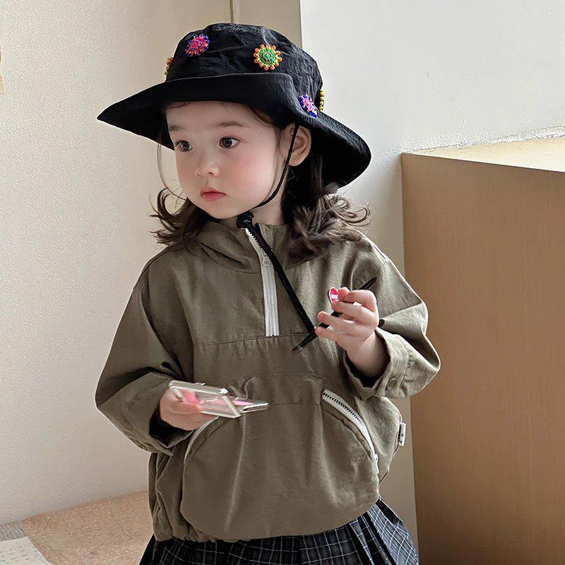 軍綠色連帽外套YZ15033