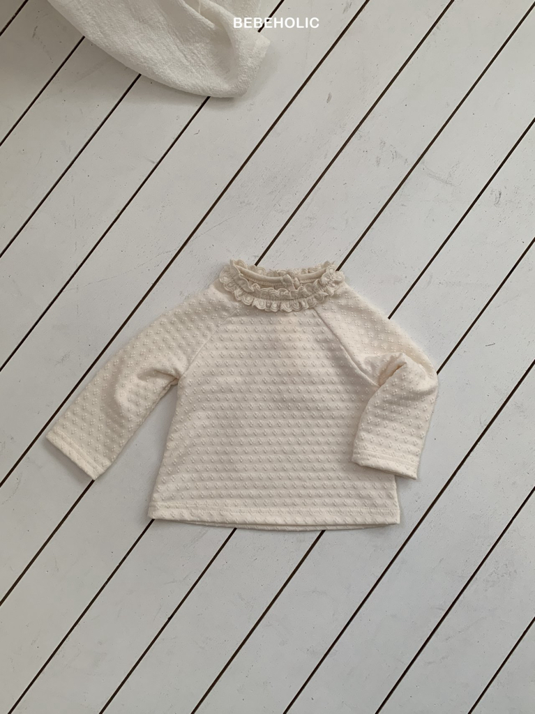 🌸預訂 韓國直送🌸🇰🇷BEBEHOLIC三色提花蕾絲花邊領長袖上衣