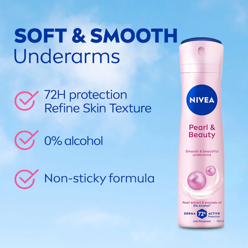 Nivea Women Deodorant Spray 150ml - Pearl & Beauty