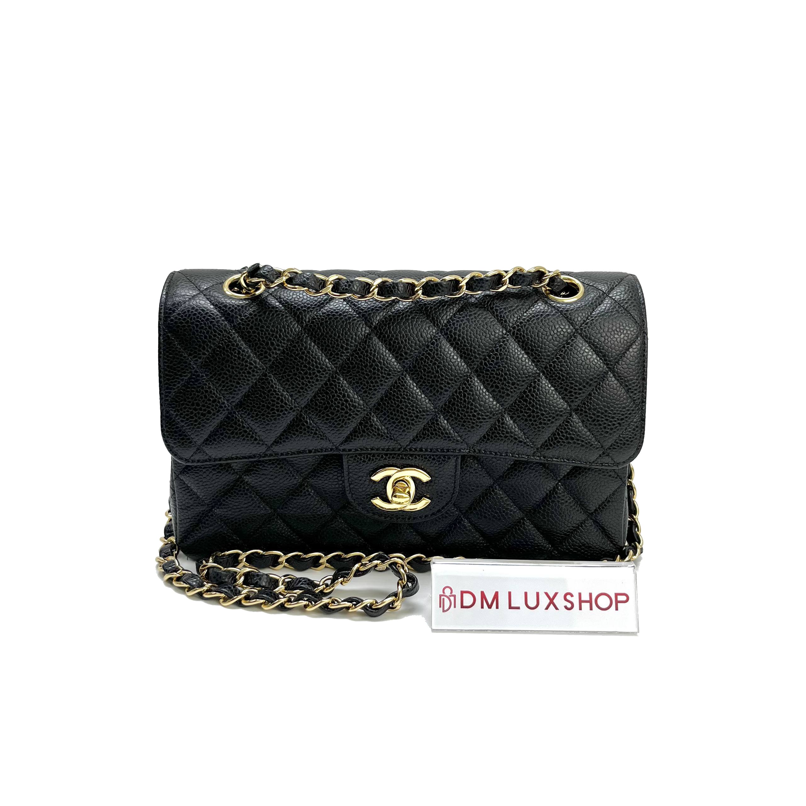 Chanel Black Caviar CF Double Flap Bag Small GHW (Serial 25, Year 2018)