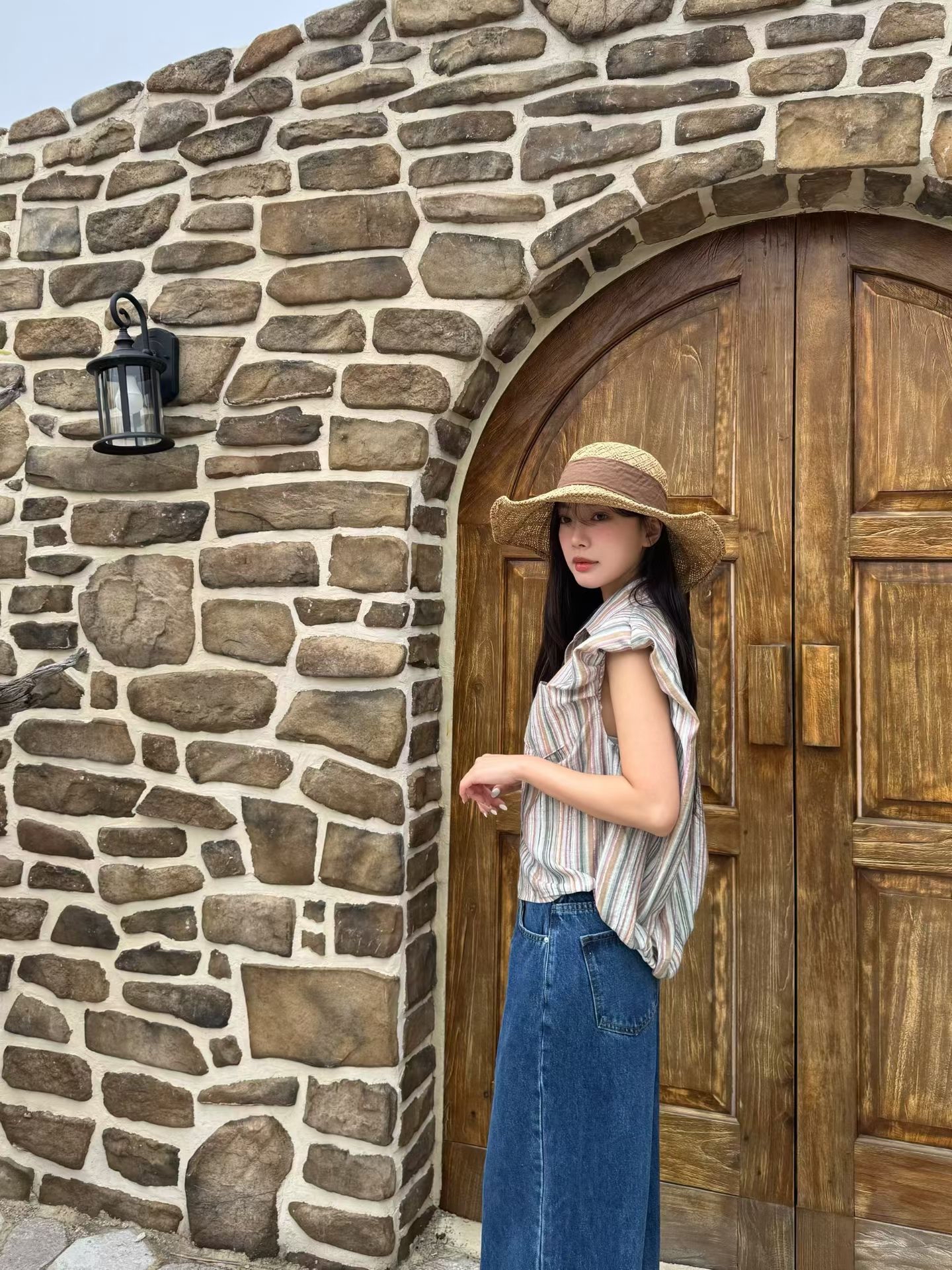 M3 直條皺皺背心