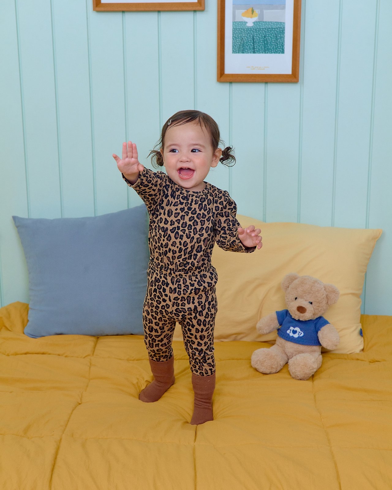 OOTT | Little Leopard Print Loungewear set