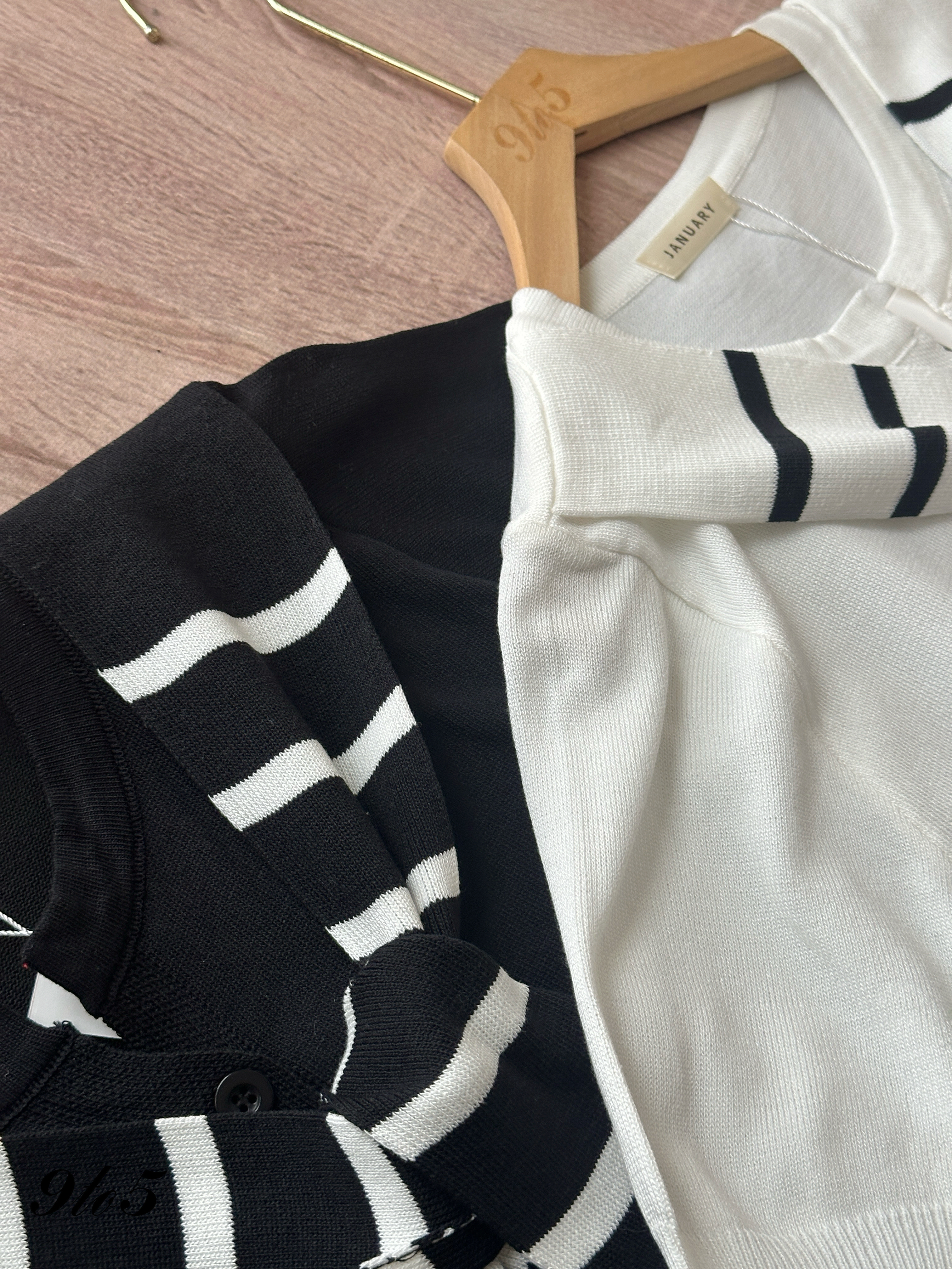 T4269 Sailor Collar Knit Top - 4 Colors 