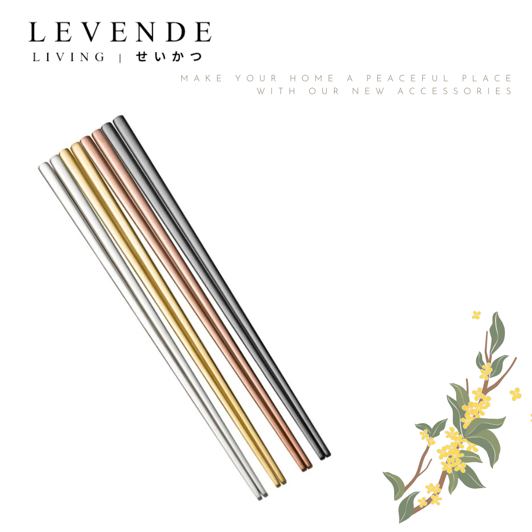  Levende 304不鏽鋼抗菌防滑筷子