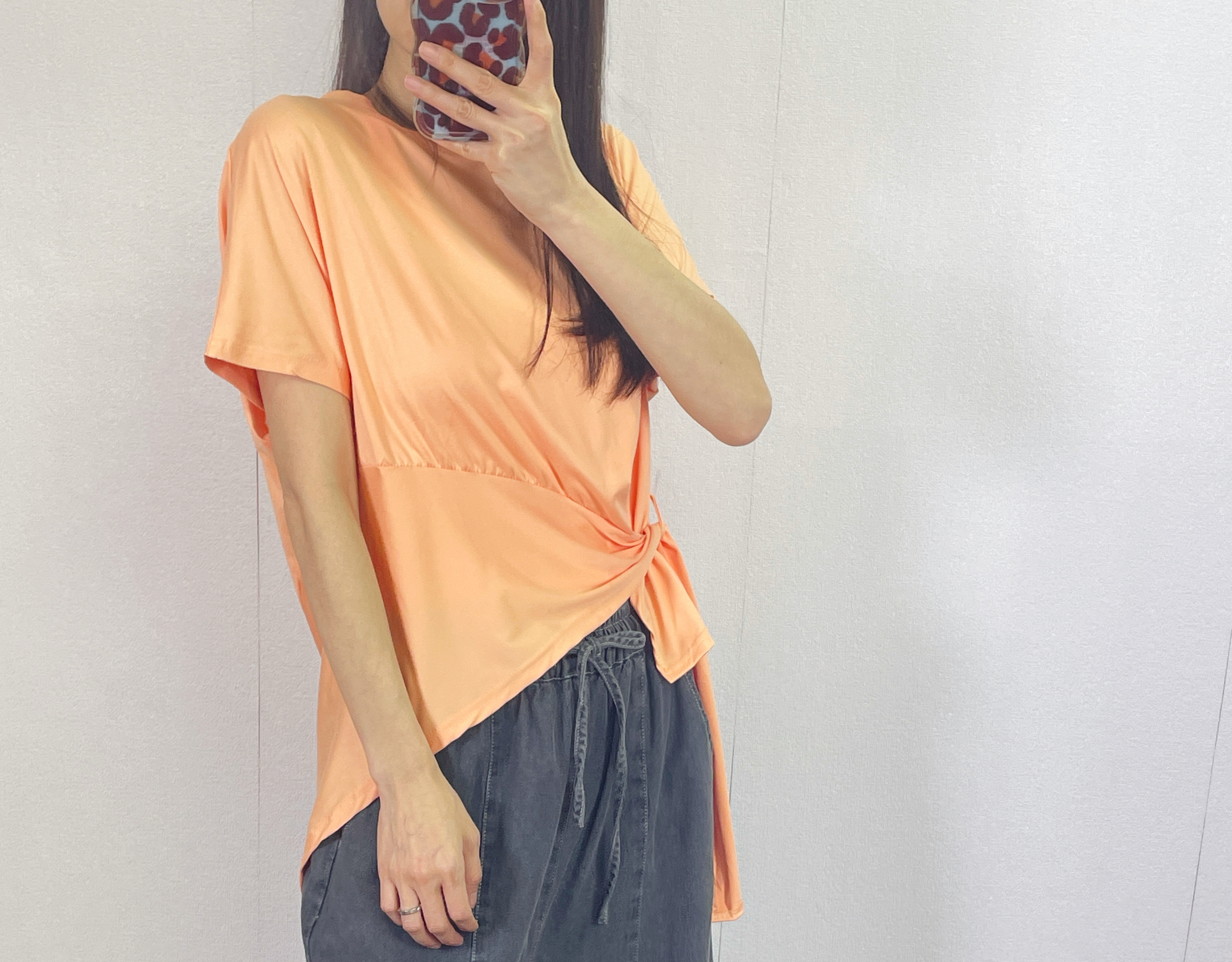 K5552 棉料衫腳穿帶短袖top