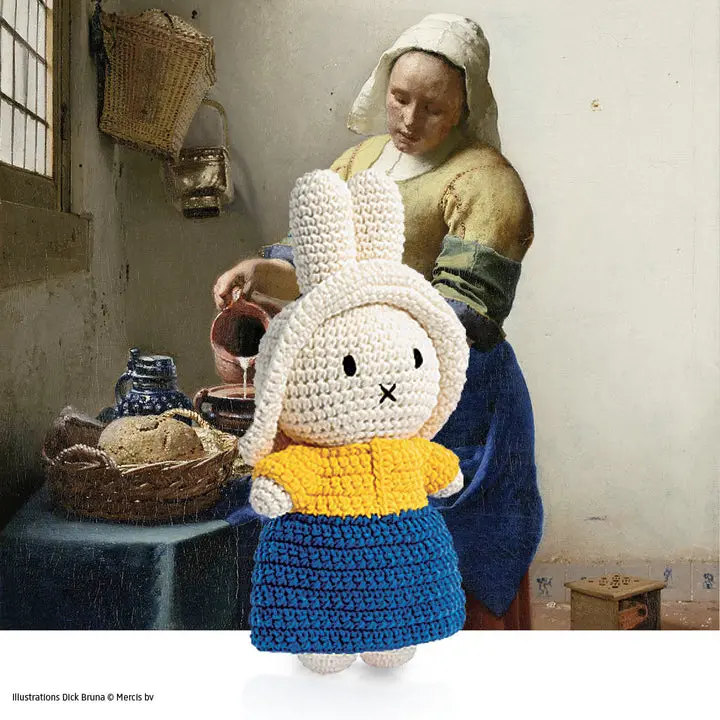 📦訂購 台灣代購 荷蘭 Just Dutch 手工編織 米菲 Miffy 倒牛奶的女僕 公仔