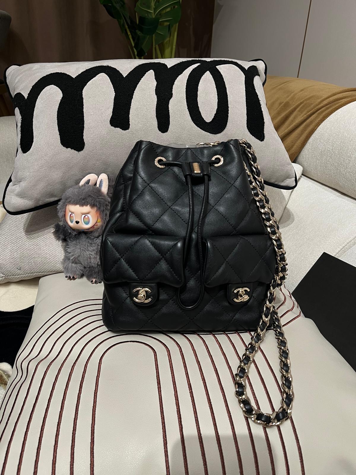 全新未使用品 Chanel backpack calfskin AS4342 黑色牛皮100%Authentic 全新未使用品UNUSED✅晶片✅塵袋✅盒