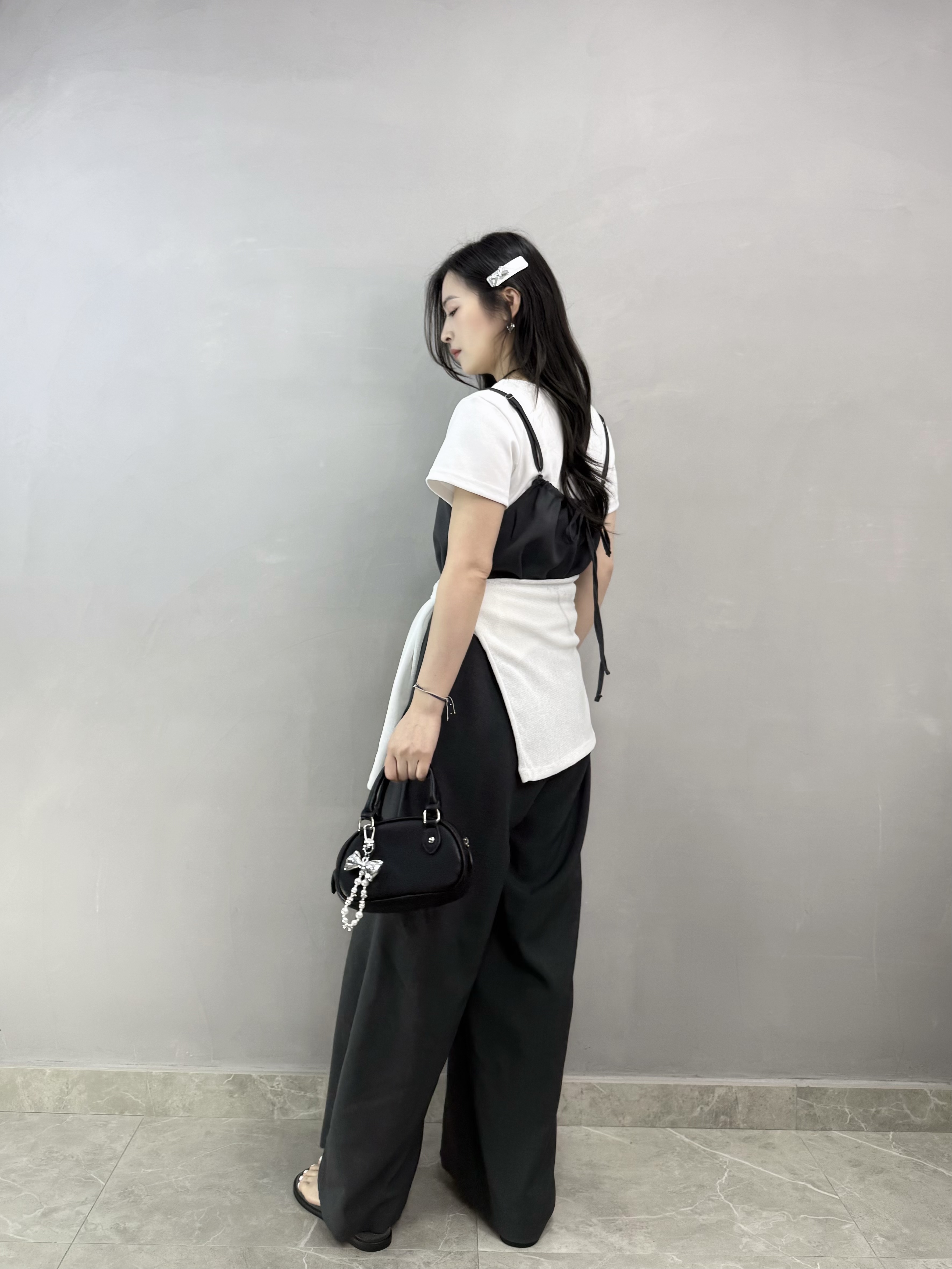 N68 吊帶V領Jumpsuit 