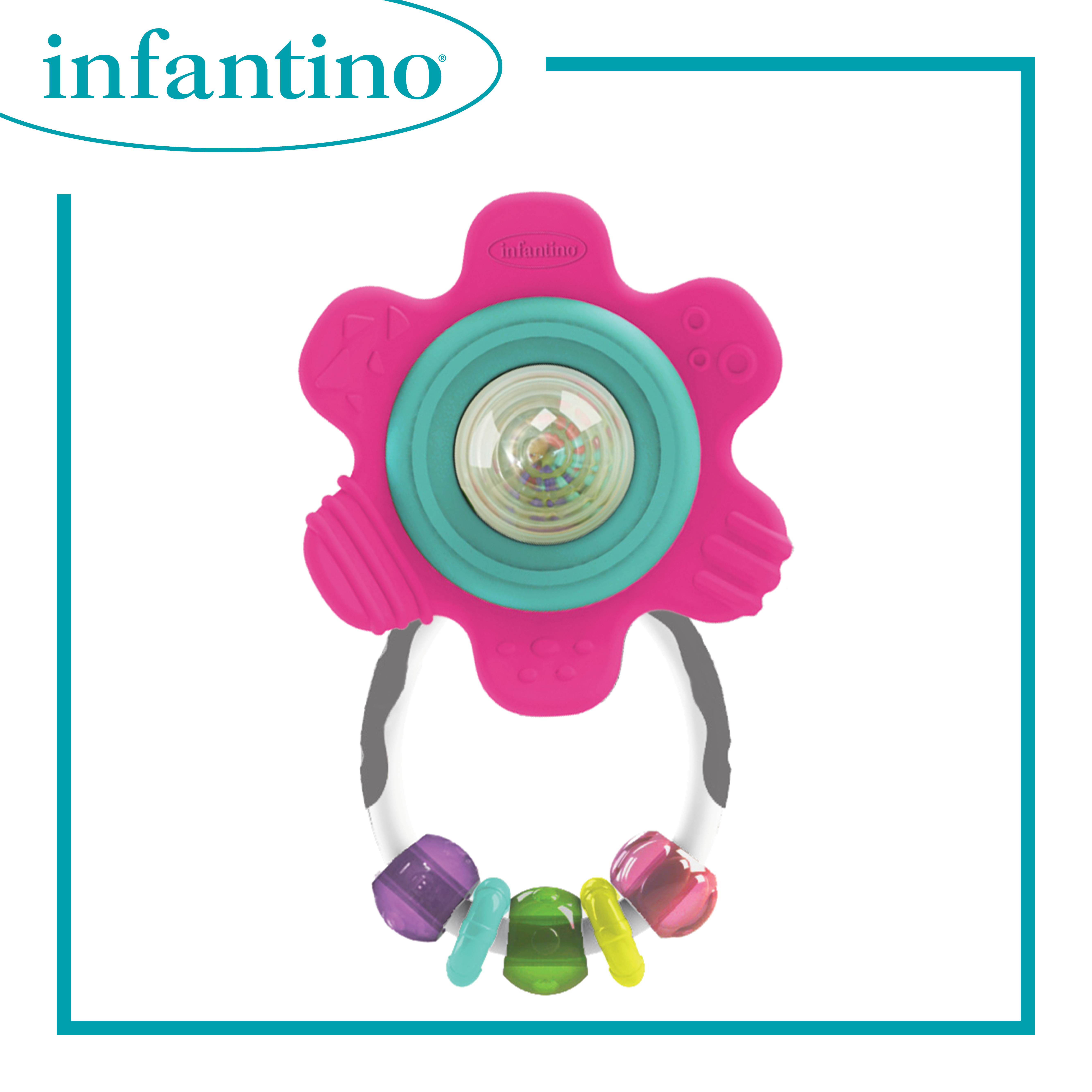 花型搖搖牙膠 Spin & Rattle Teether™